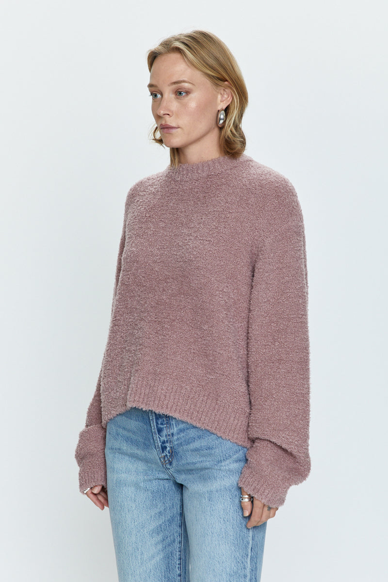 Alpine Cozy Crew Neck Sweater Rose Wood Pistola Denim