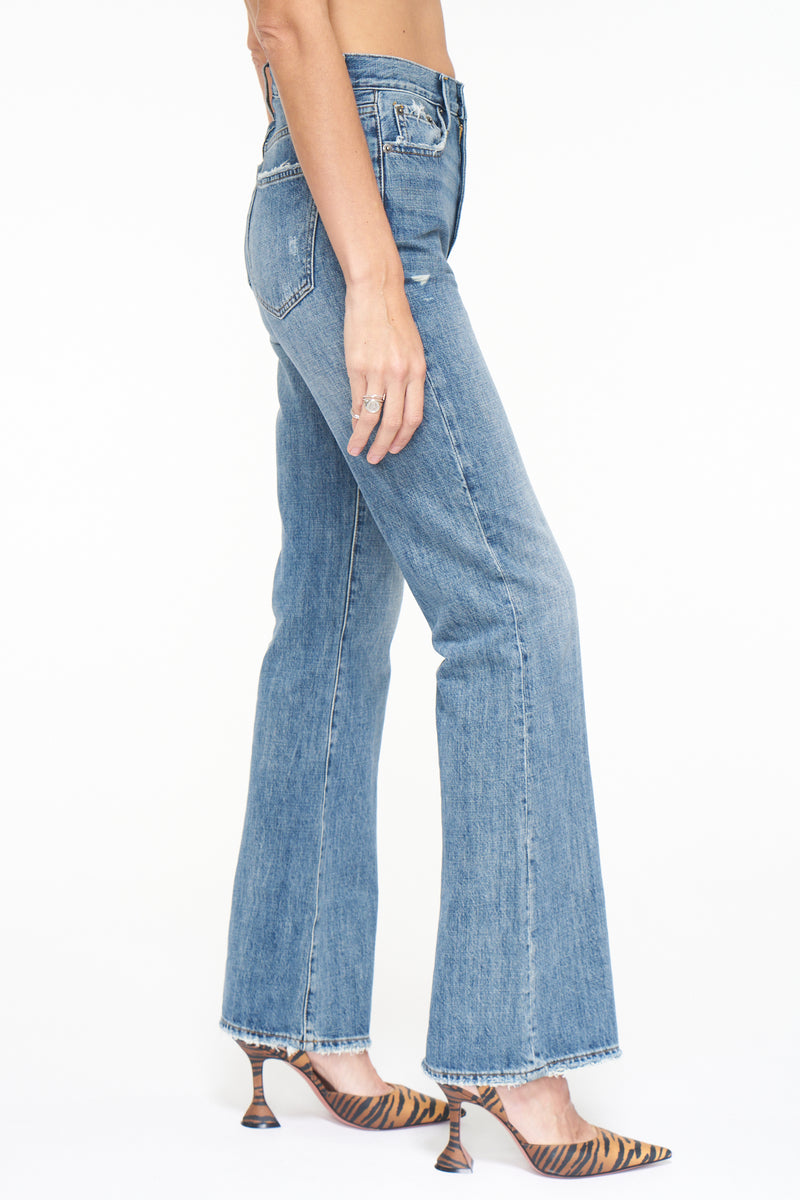 Pistola Stevie High-Rise Relaxed Flare Jean Size hot 25 Blue NWT