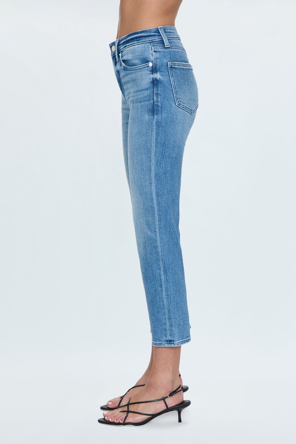 Monroe Crop High Rise Cigarette Jean - Hill