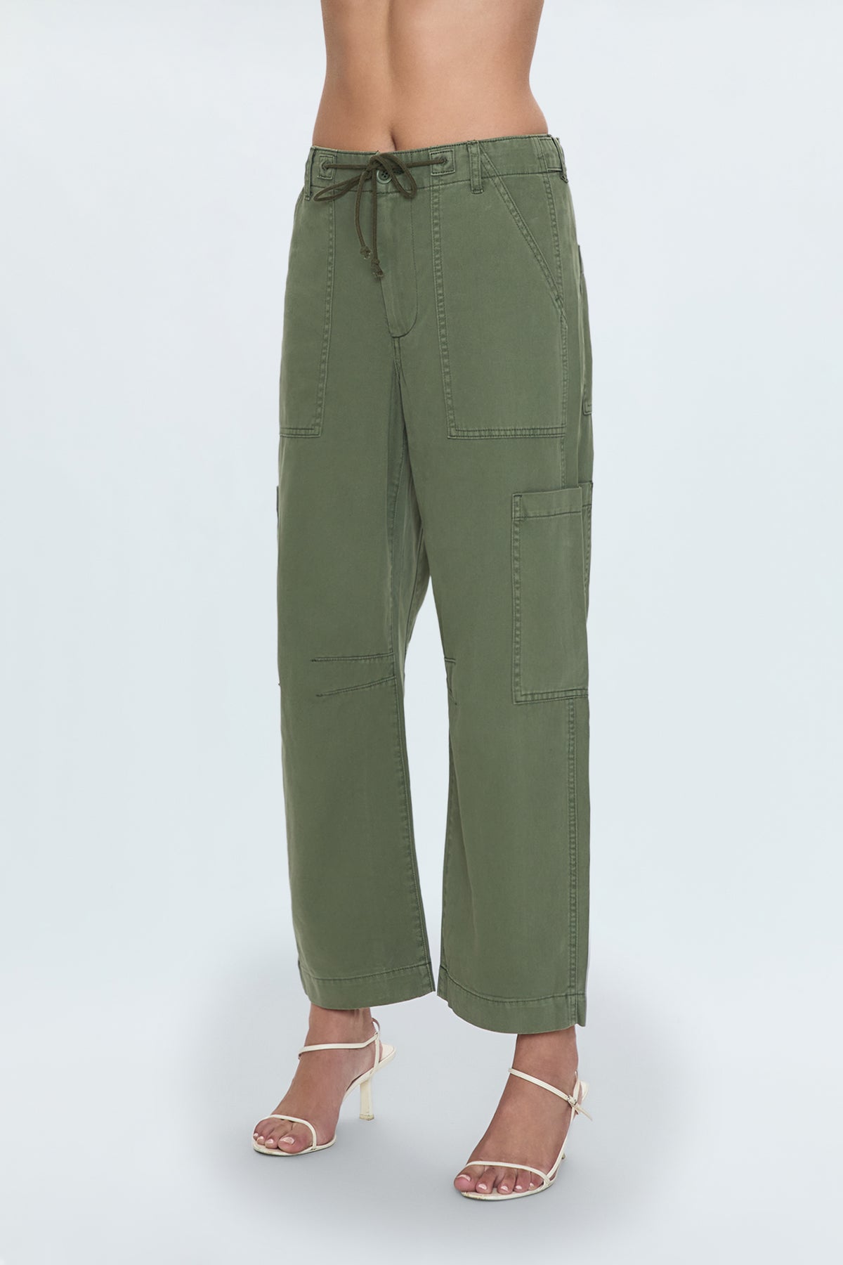 Sabrina Curved Utility Pants- Meadow