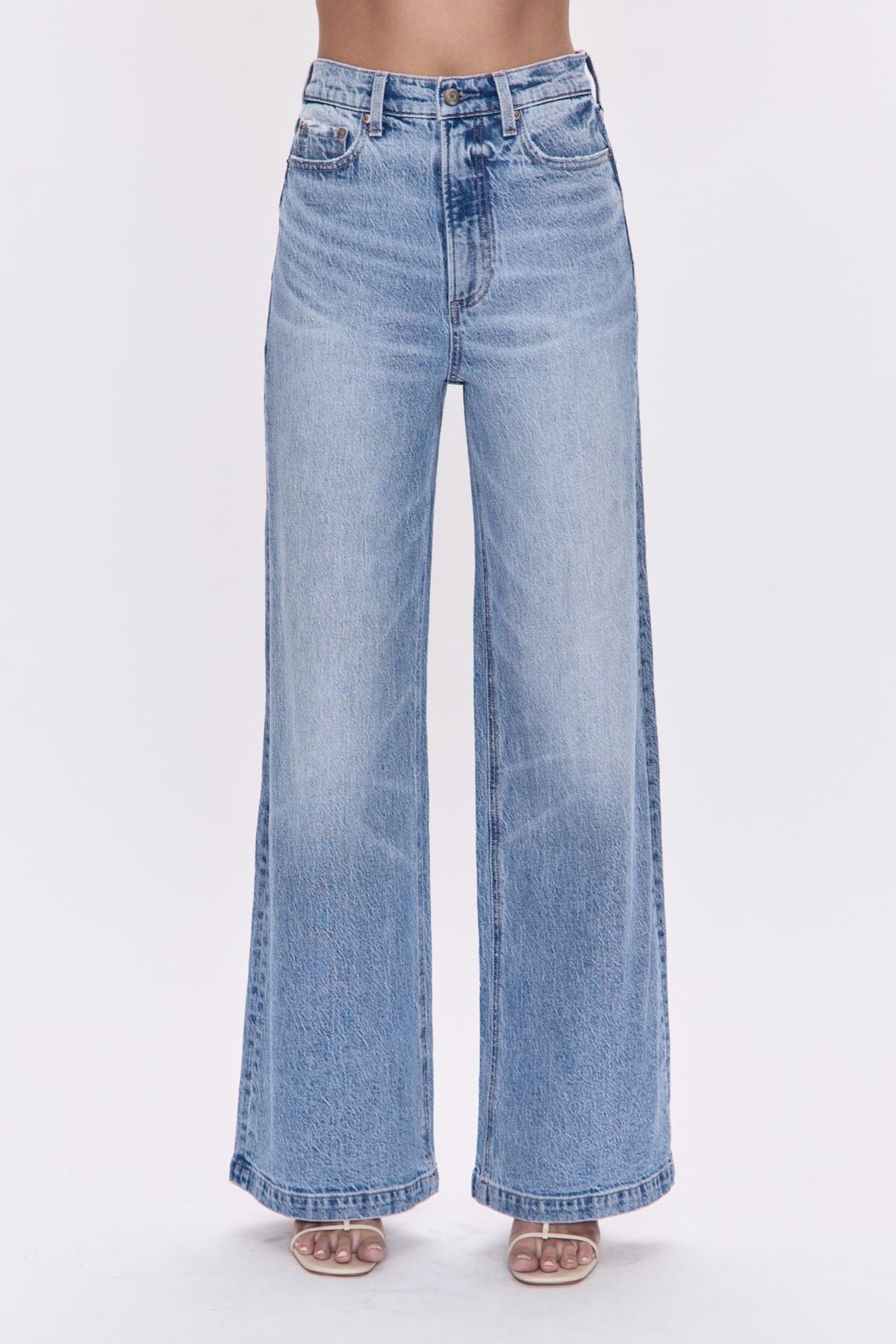 PETITE Lana High Rise Ultra Wide Leg Jean - Break