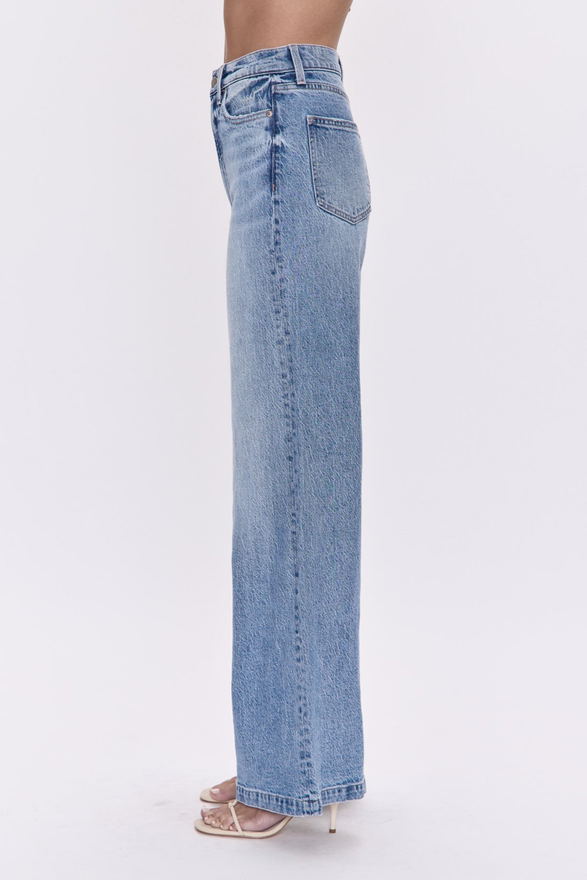 PETITE Lana High Rise Ultra Wide Leg Jean - Break