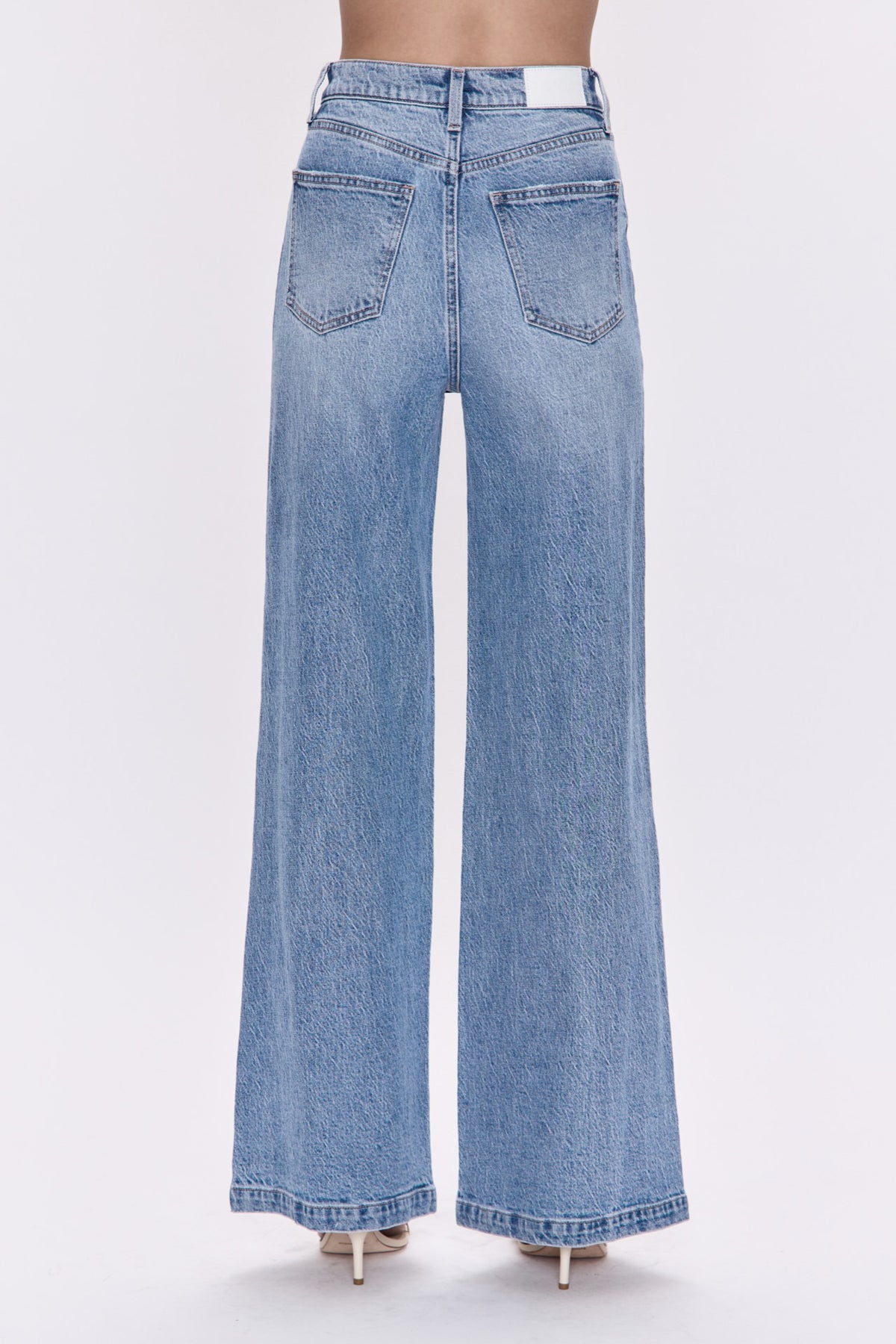 PETITE Lana High Rise Ultra Wide Leg Jean - Break