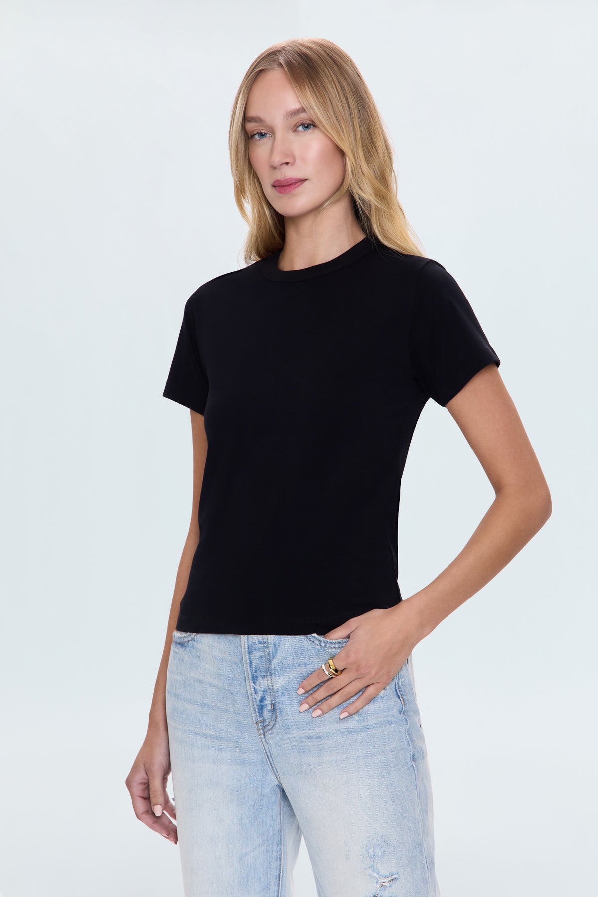 Alba Baby Tee- Noir