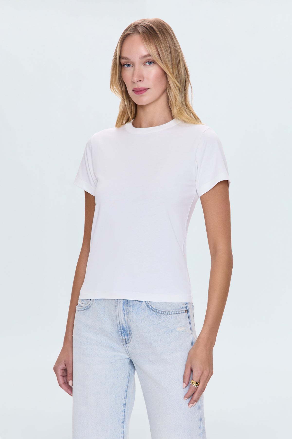 Alba Baby Tee- Le Blanc