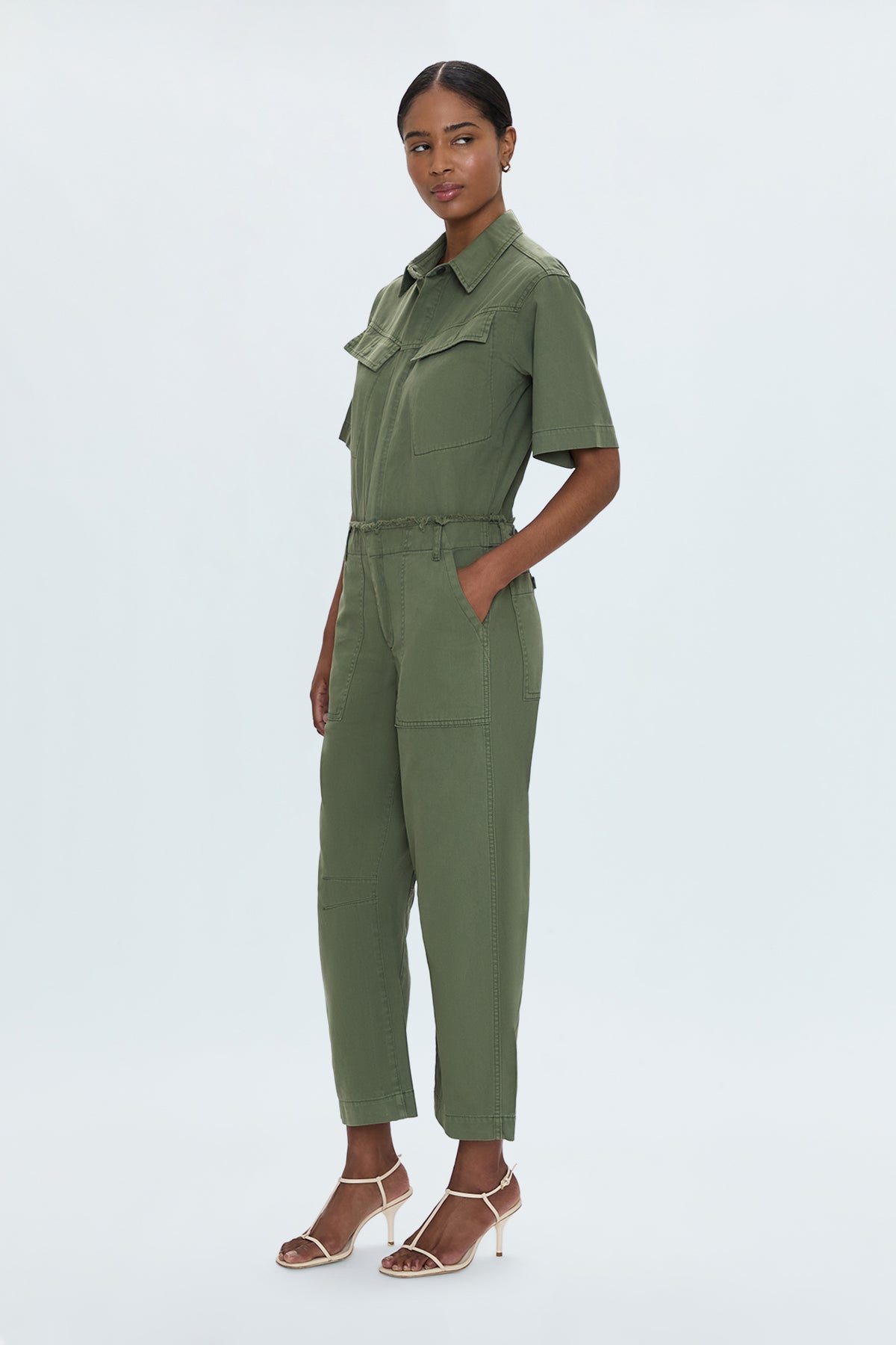 Pippa Curved Leg Jumpsuit- Meadow