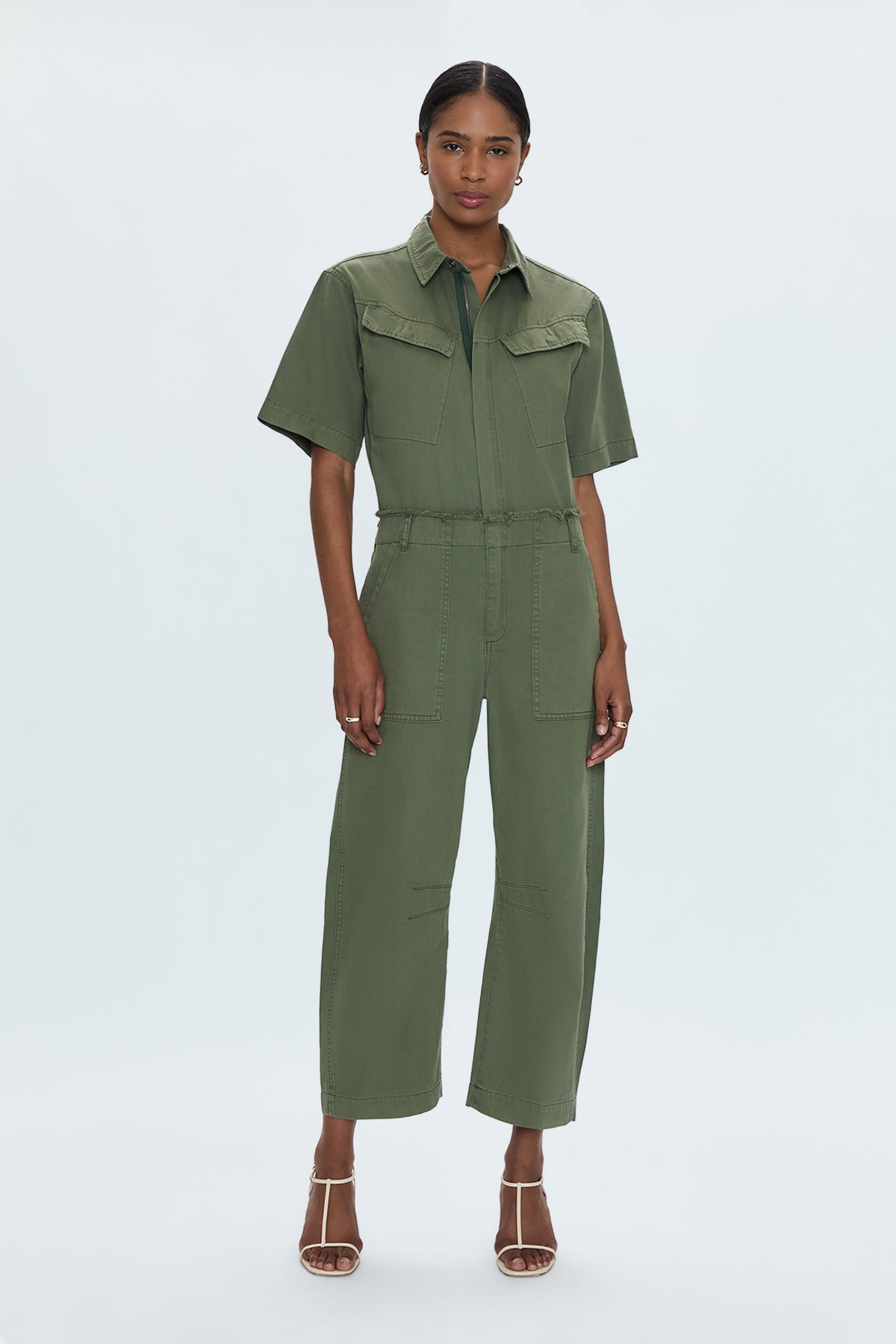 Pippa Curved Leg Jumpsuit- Meadow