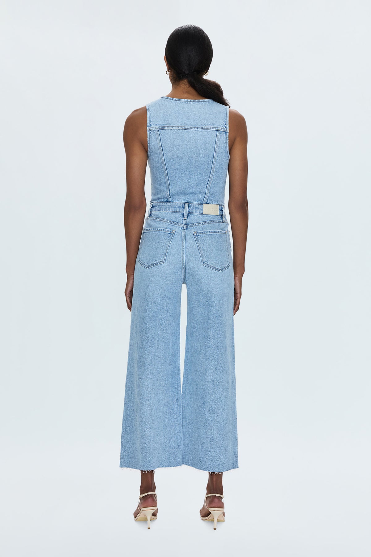 Aria Cropped Fitted Vest Jumpsuit - Priority