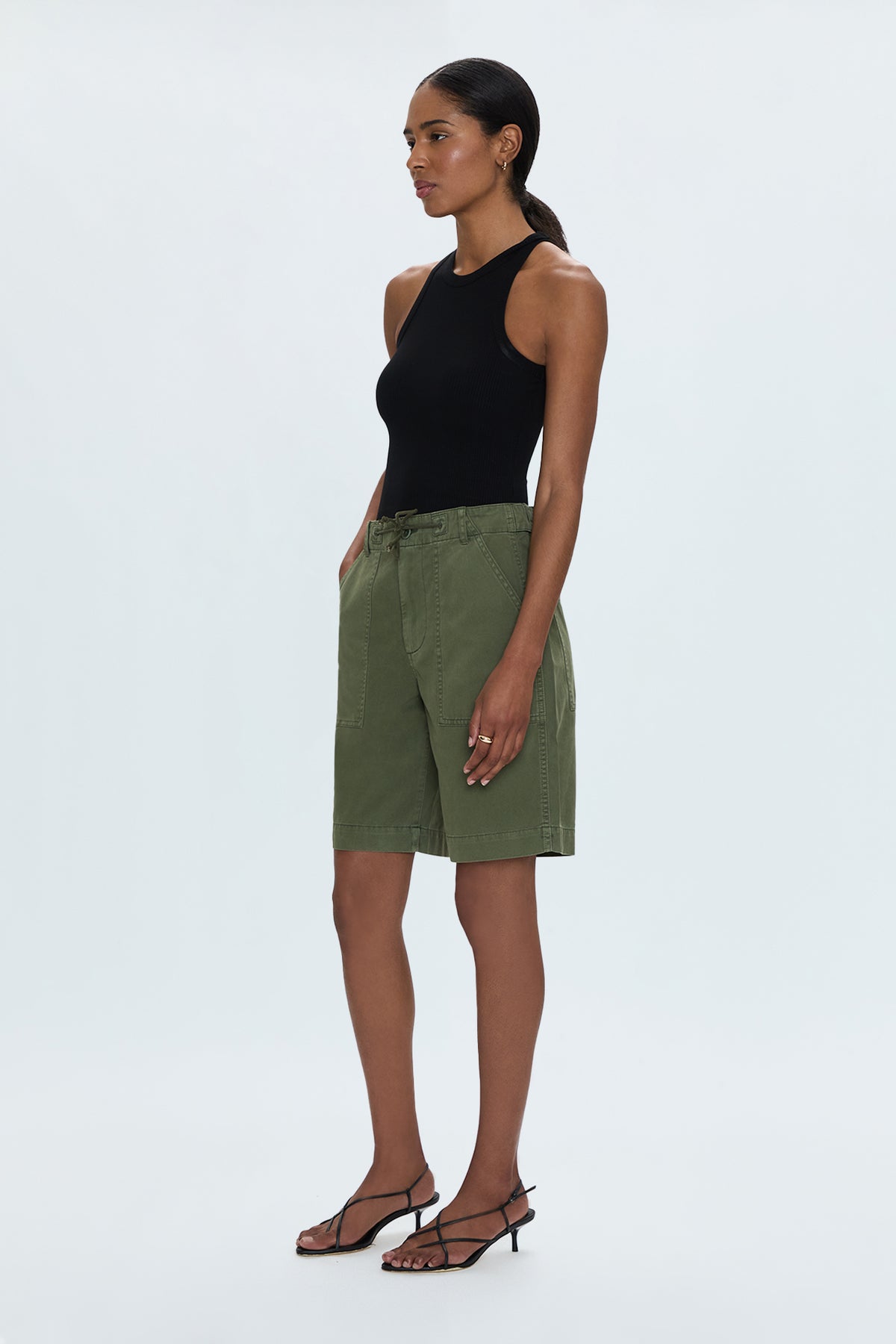 Etta Curved Shorts- Meadow