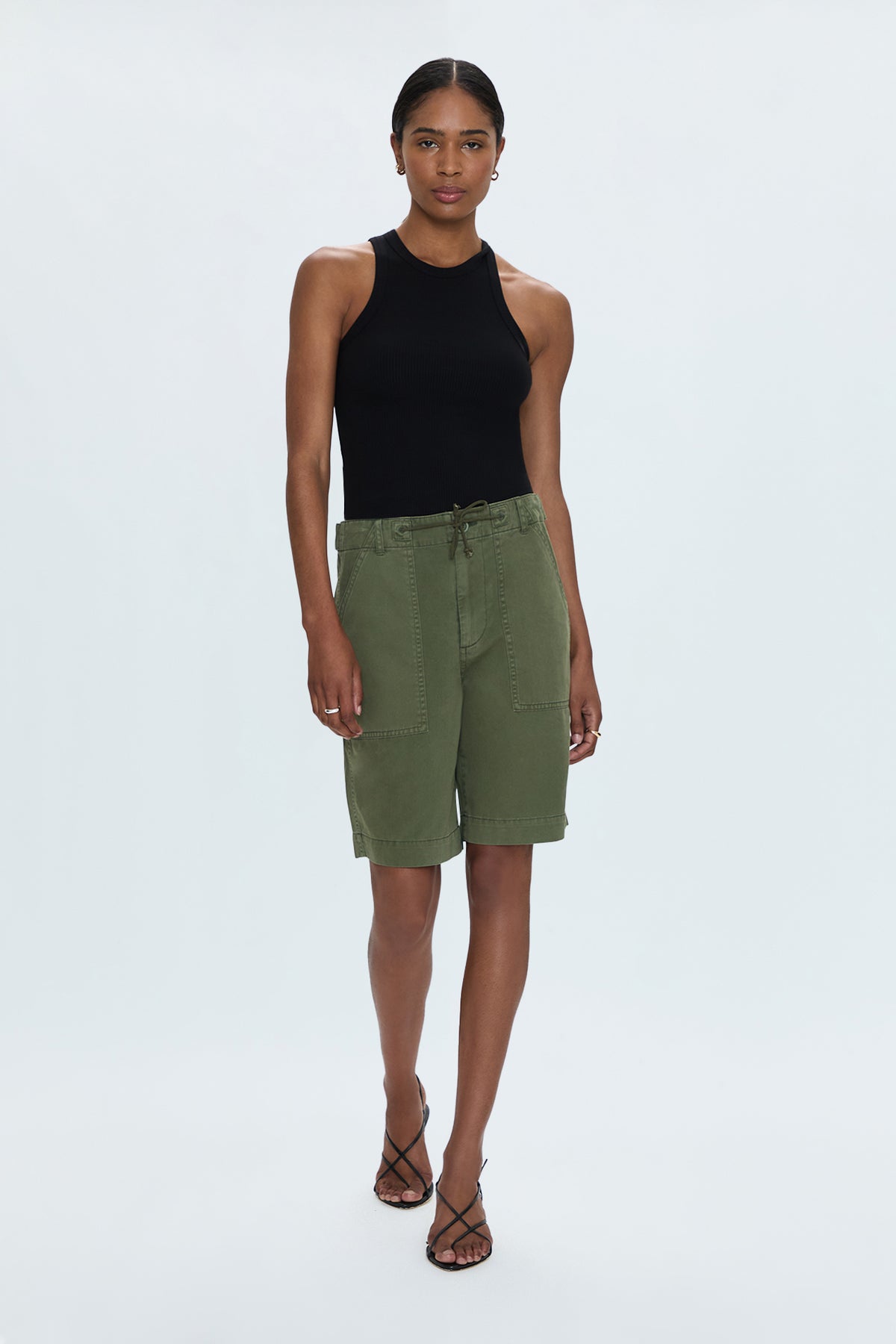 Etta Curved Shorts- Meadow