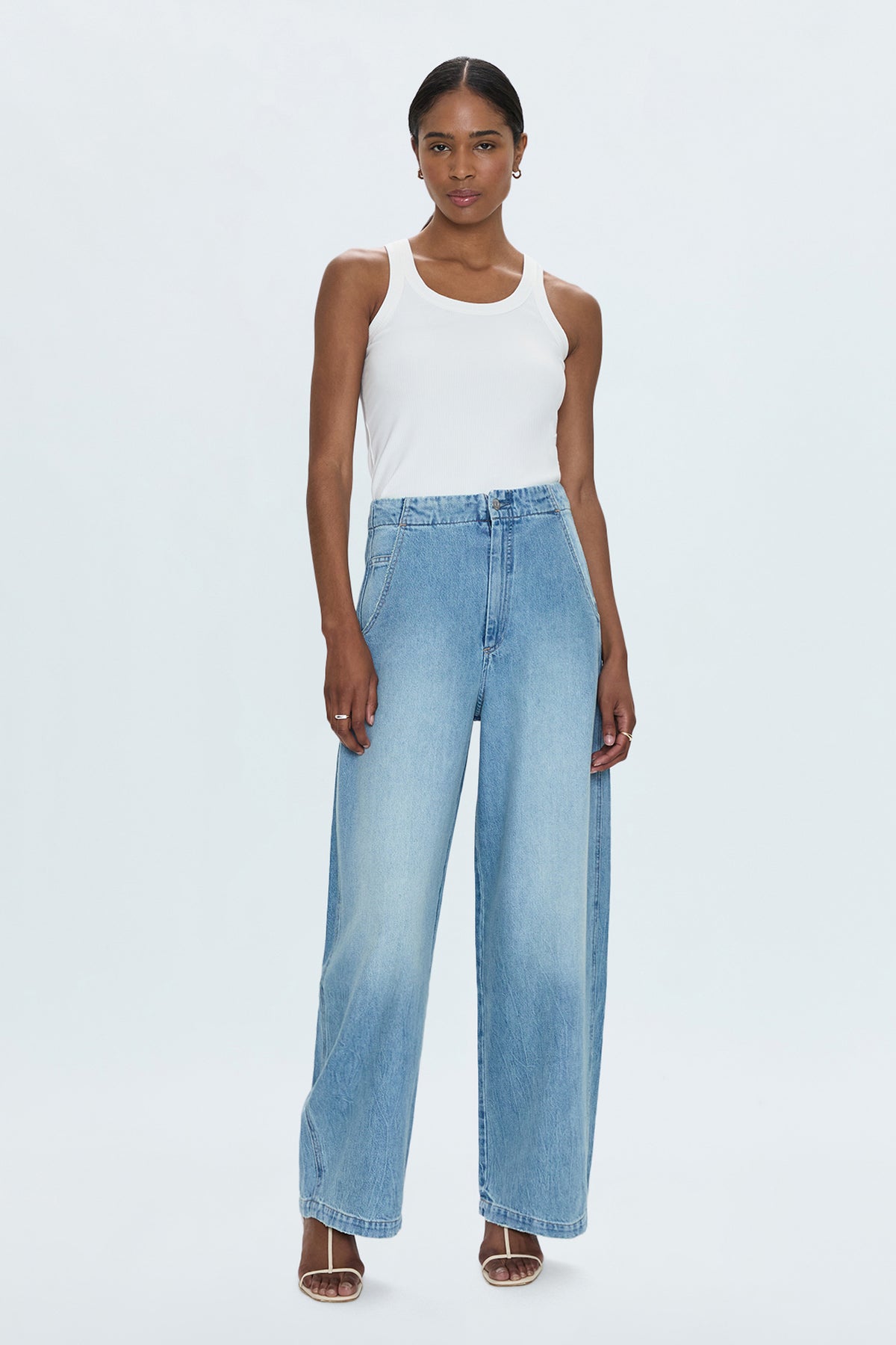 Lottie High Rise Relaxed Bowed Leg Jean - Qualifier