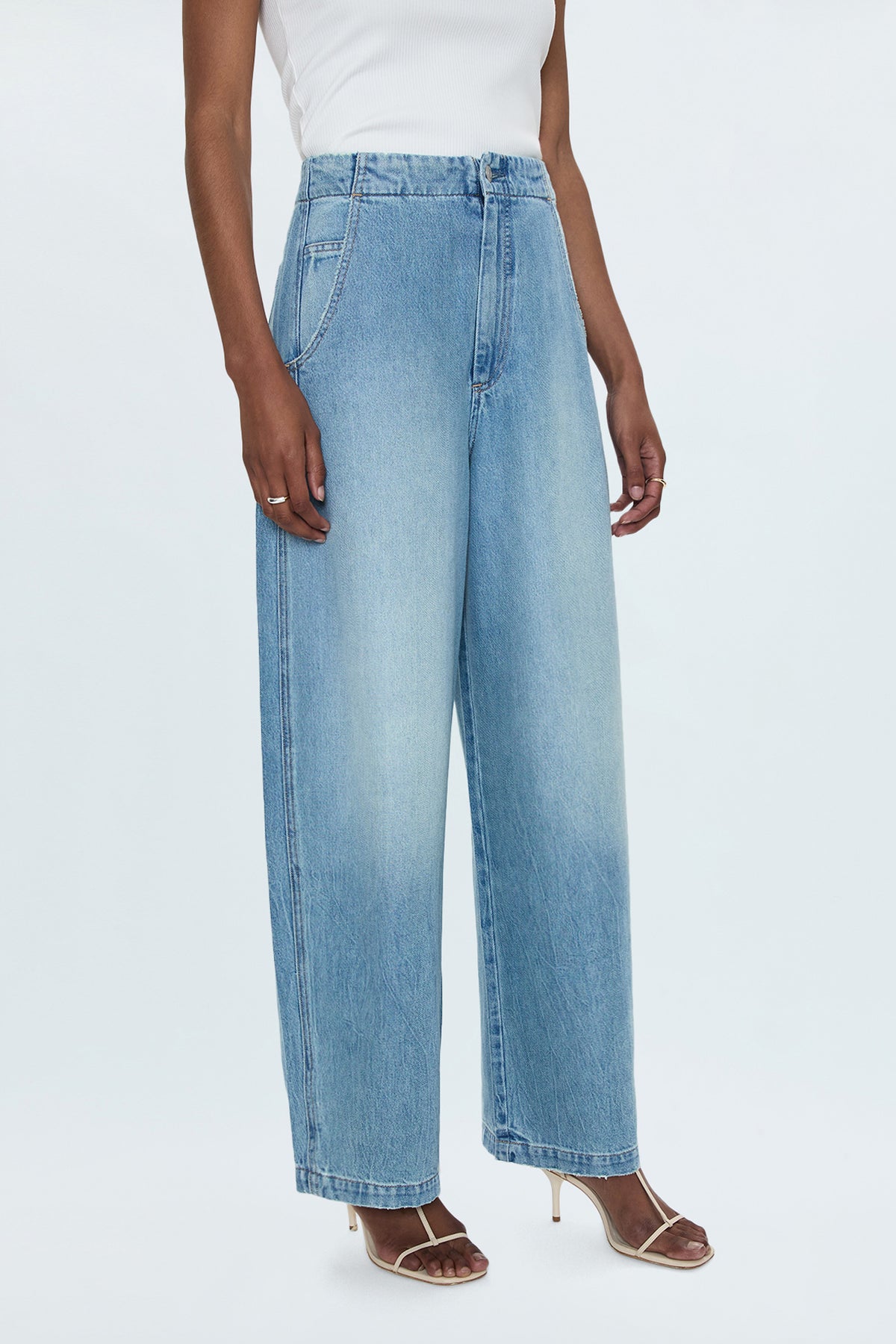 Lottie High Rise Relaxed Bowed Leg Jean - Qualifier