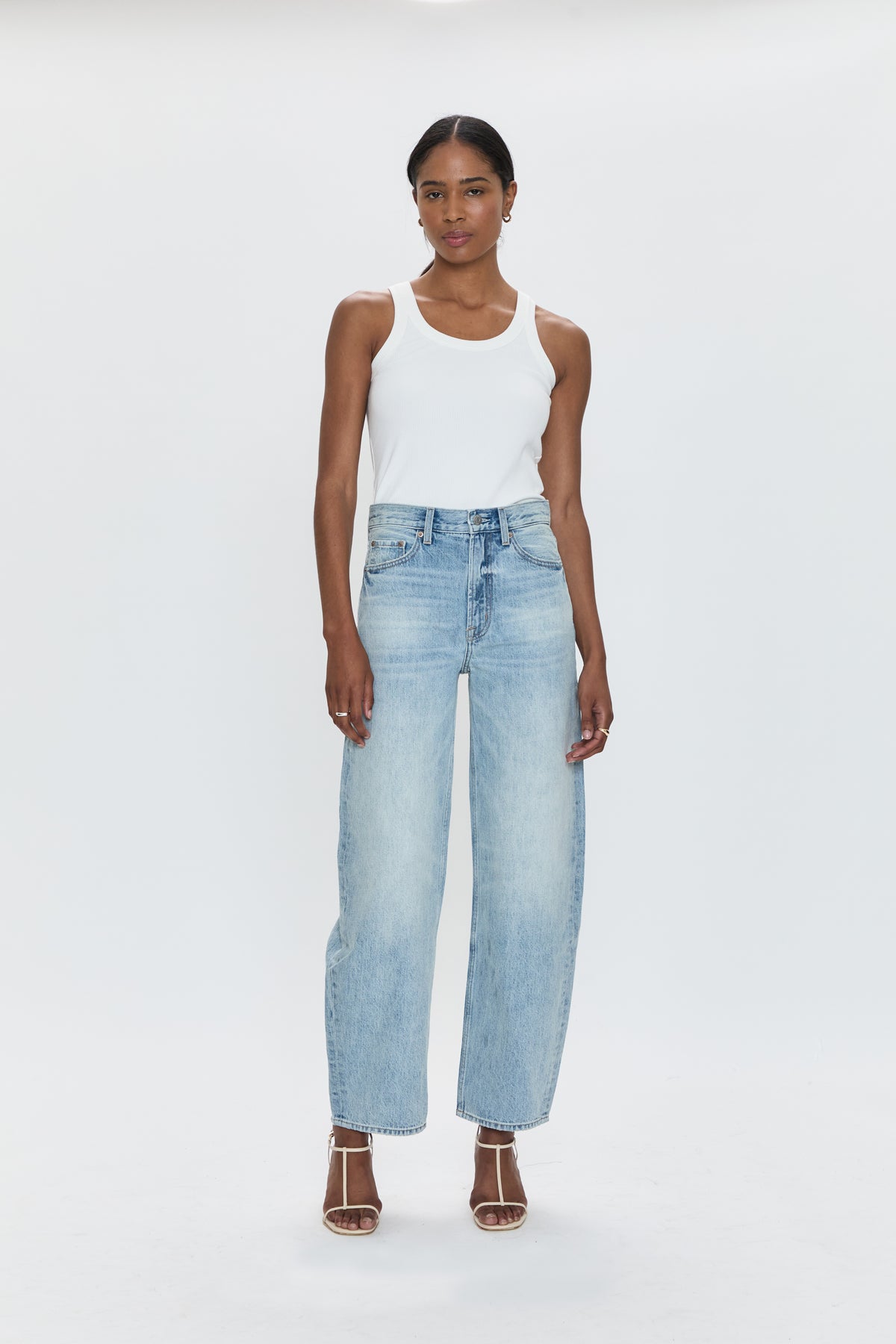 Wes High Rise Barrel Jean - Clever