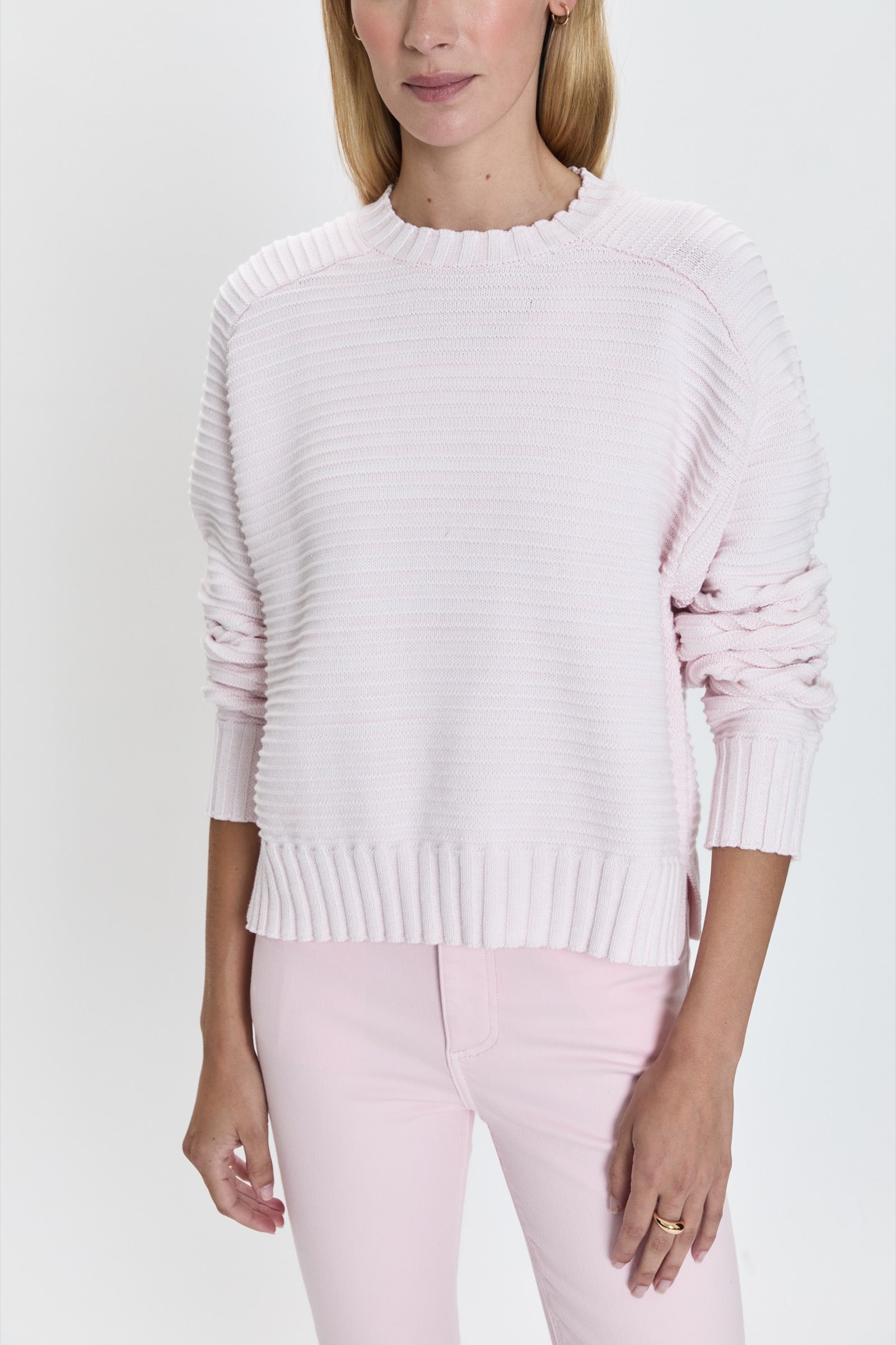 Adina Everyday Sweater - Barely Pink Marl