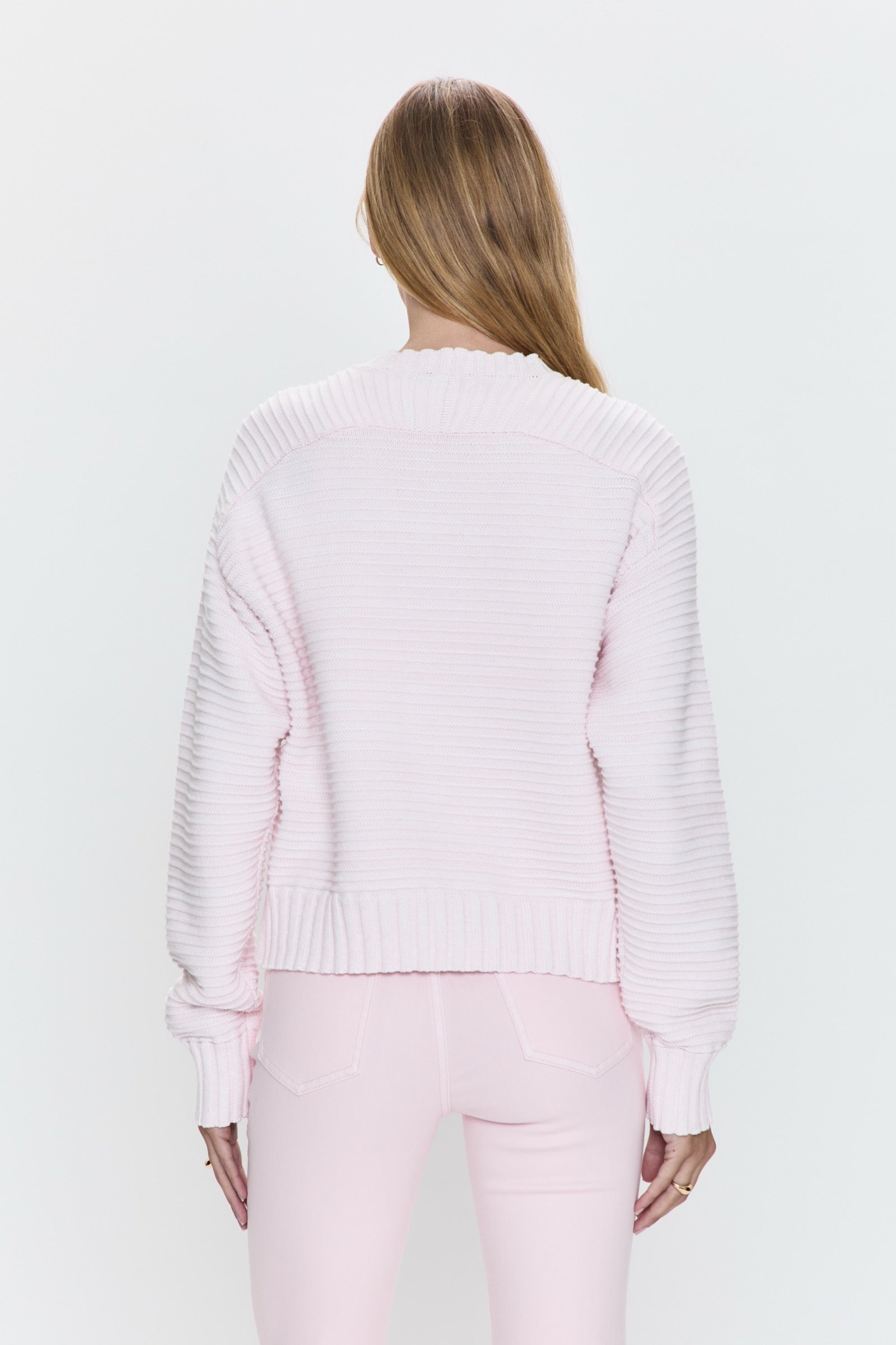 Adina Everyday Sweater - Barely Pink Marl