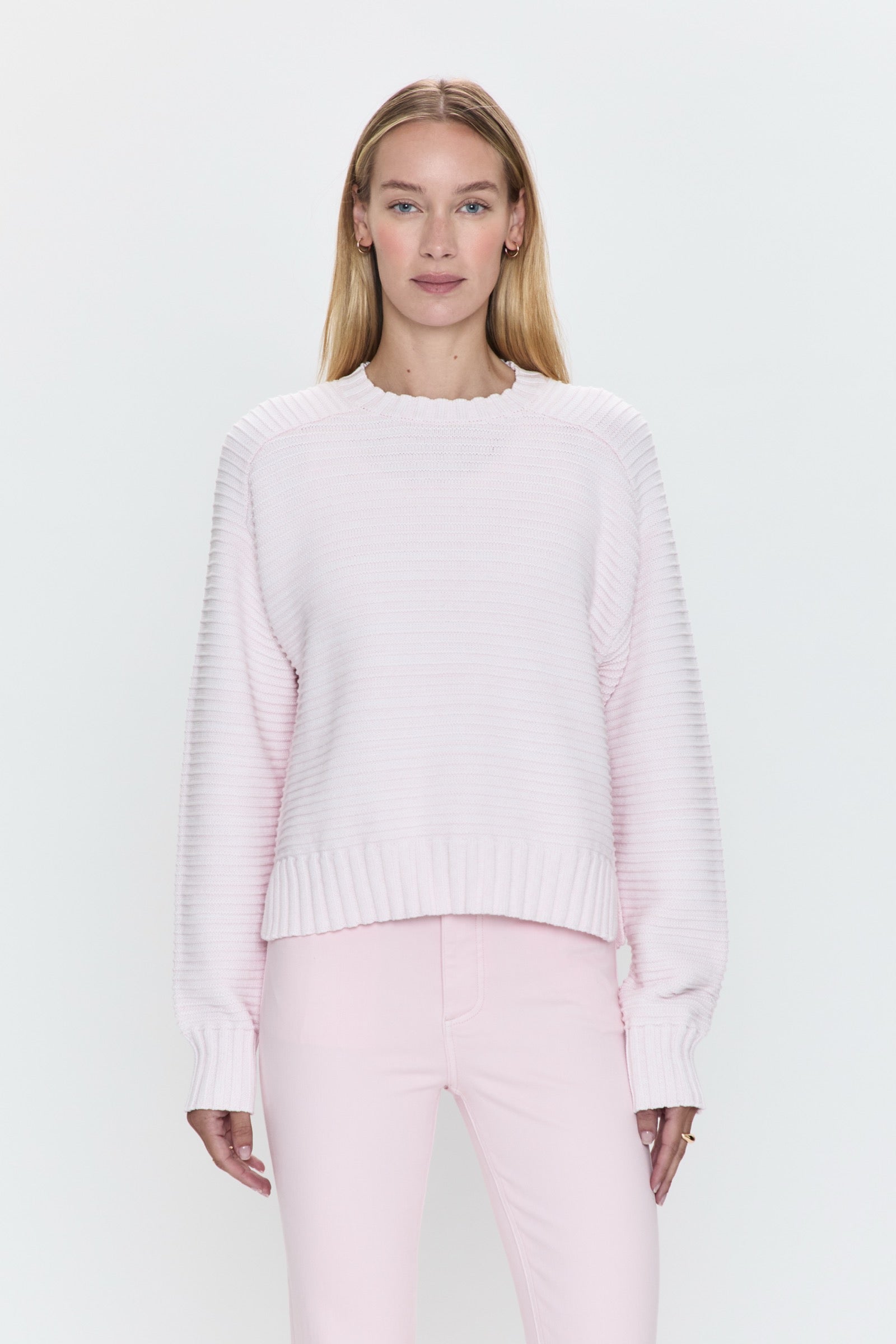 Adina Everyday Sweater - Barely Pink Marl