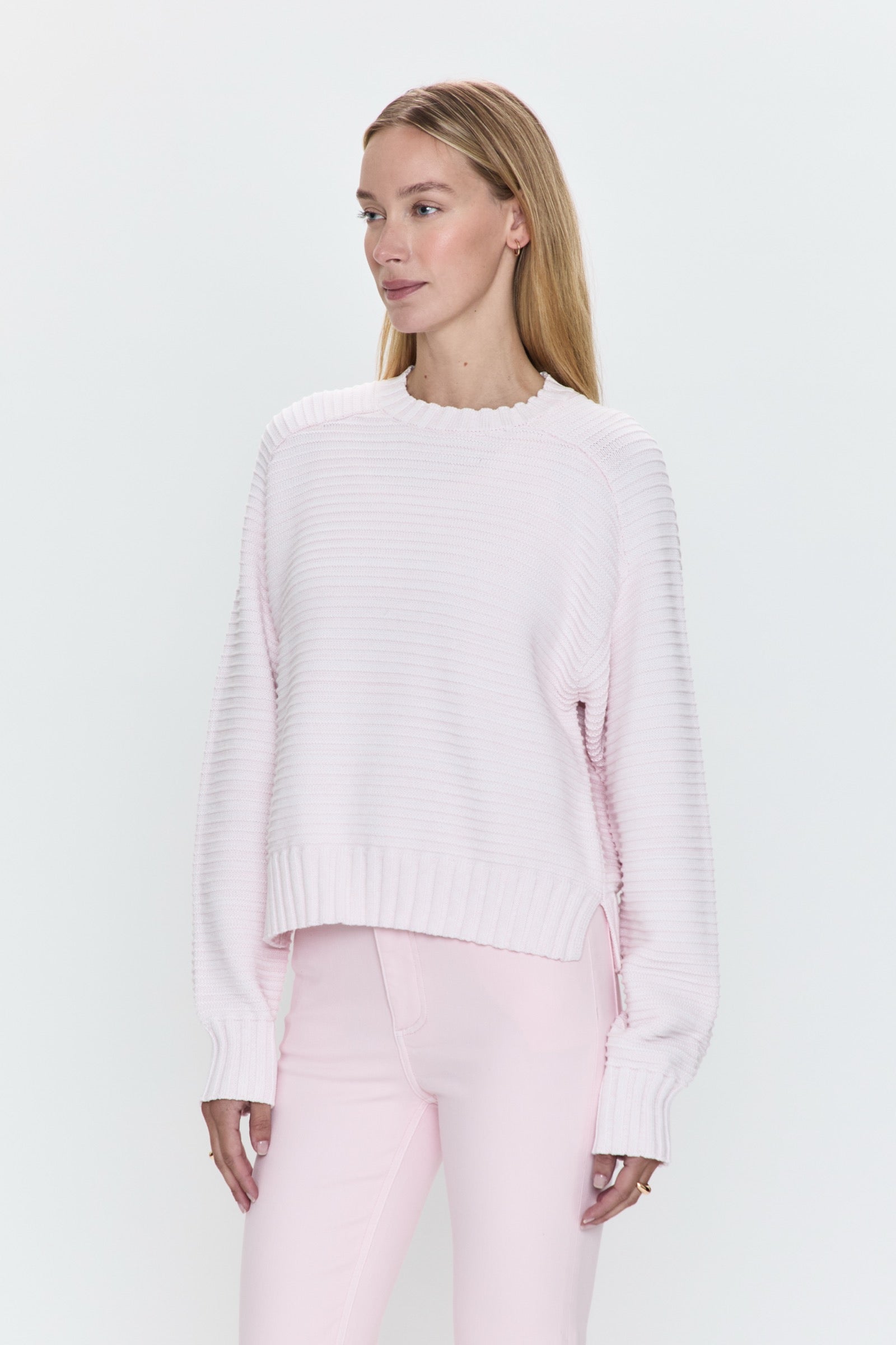 Adina Everyday Sweater - Barely Pink Marl