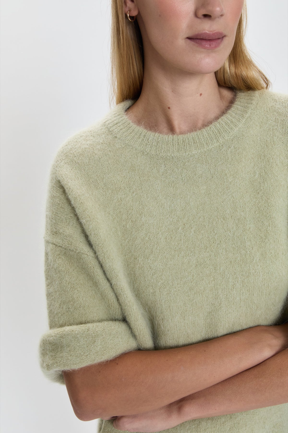 Micah Sweater Tee - Pistachio