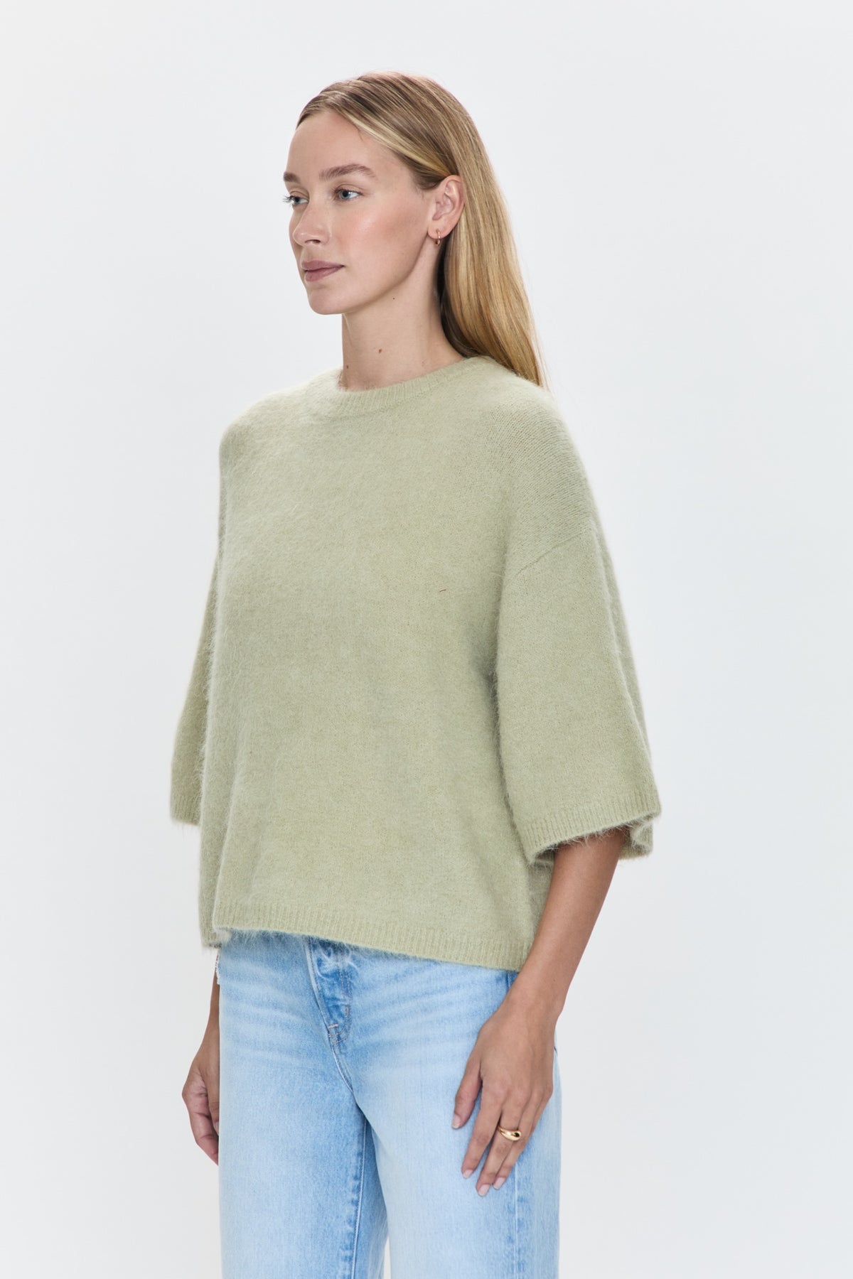 Micah Sweater Tee - Pistachio