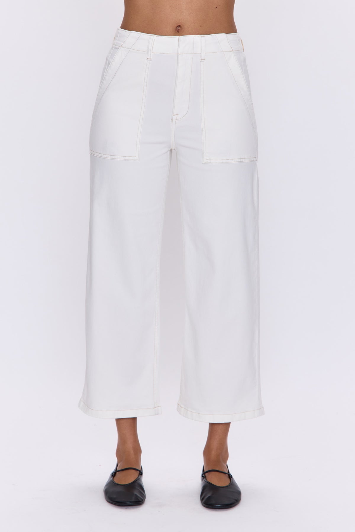 Sophia Wide Leg Pant - Le Blanc