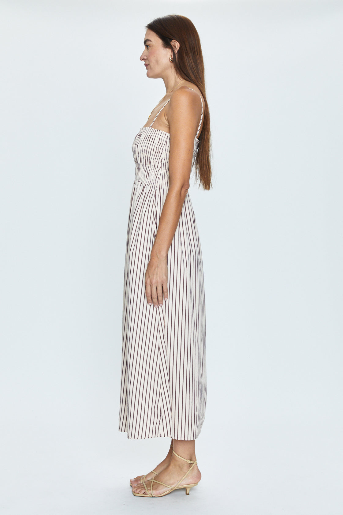 Bianca Dress - Tiramisu Stripe