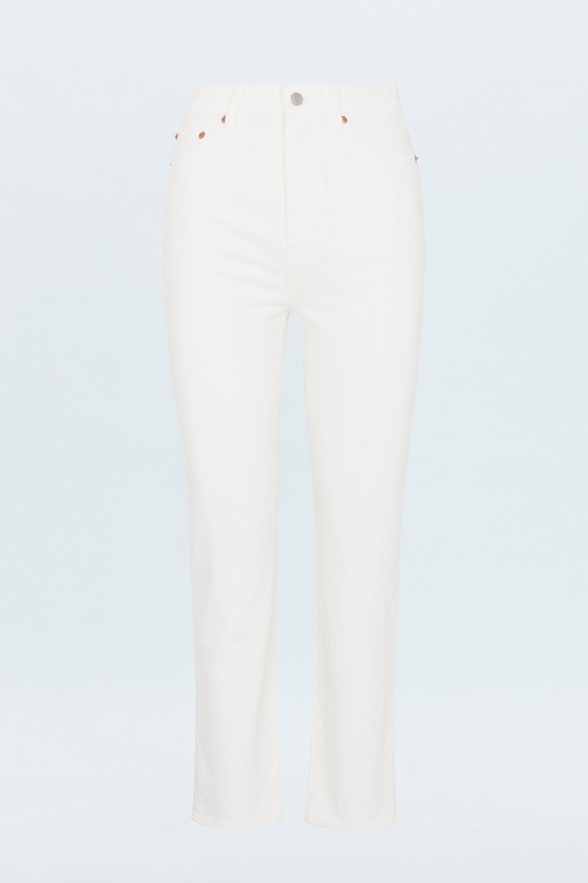 Bri High Rise Slim Straight Jean - Antique White