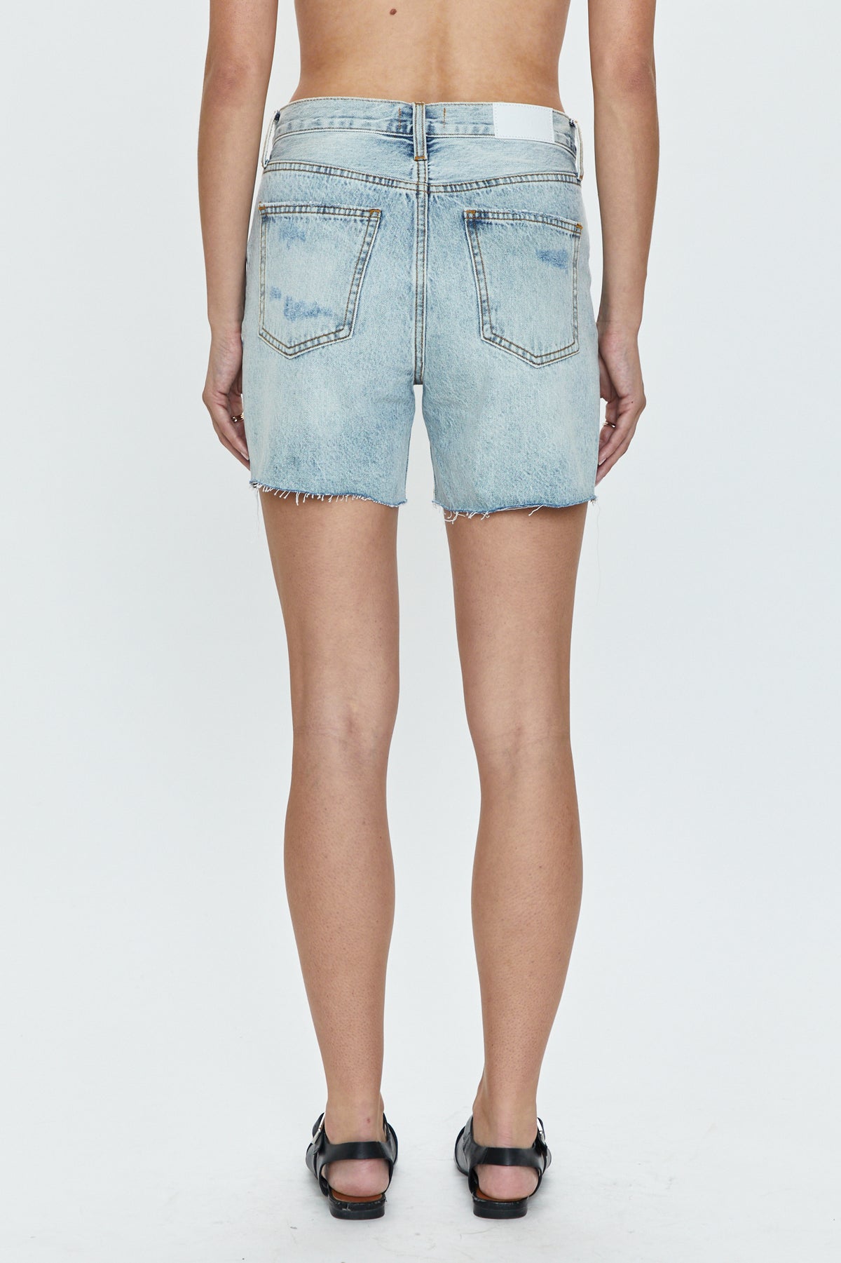 Devin High Rise Mom Cut Off - St Tropez (TC)