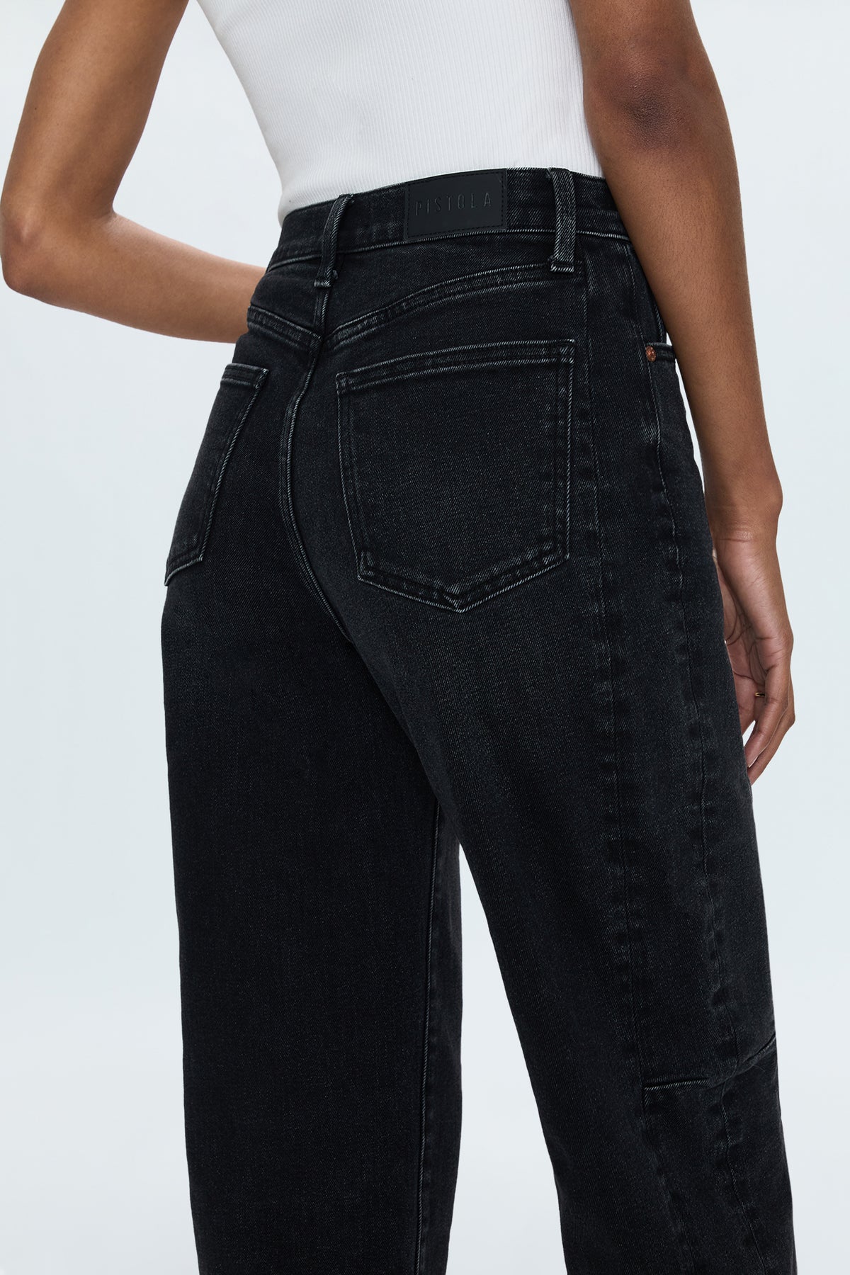 Eli High Rise Barrel Jean - Dark Midnight