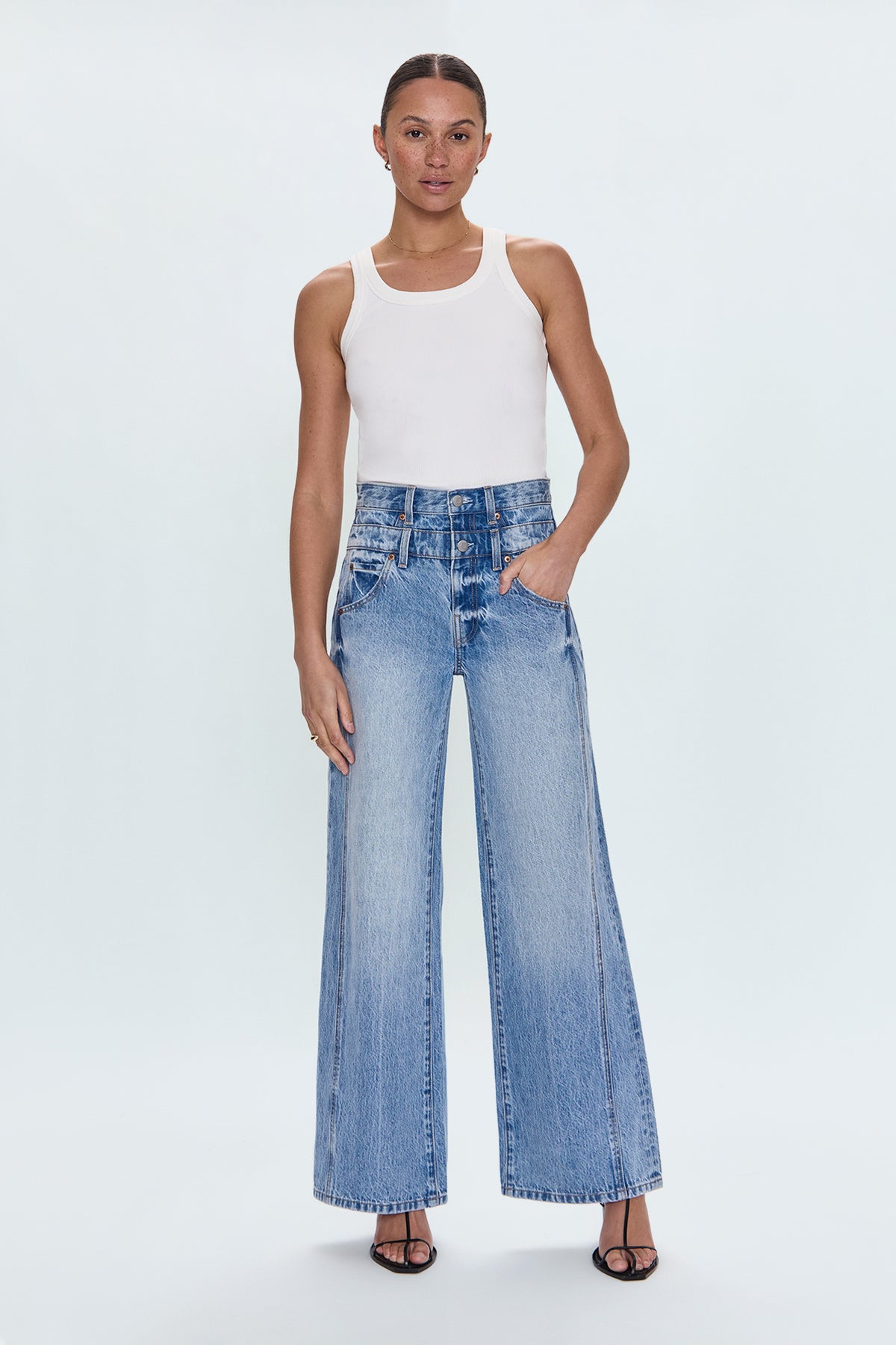 Caleb High Rise Relaxed Stacked Waist- Era