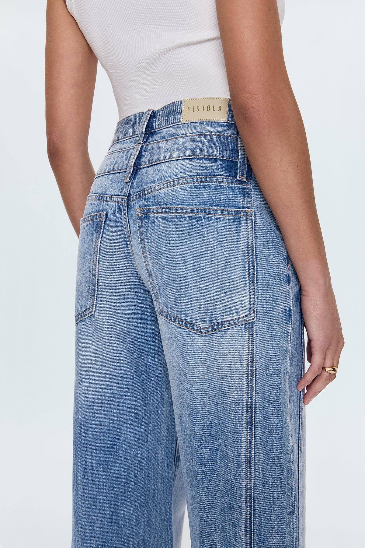 Caleb High Rise Relaxed Stacked Waist- Era