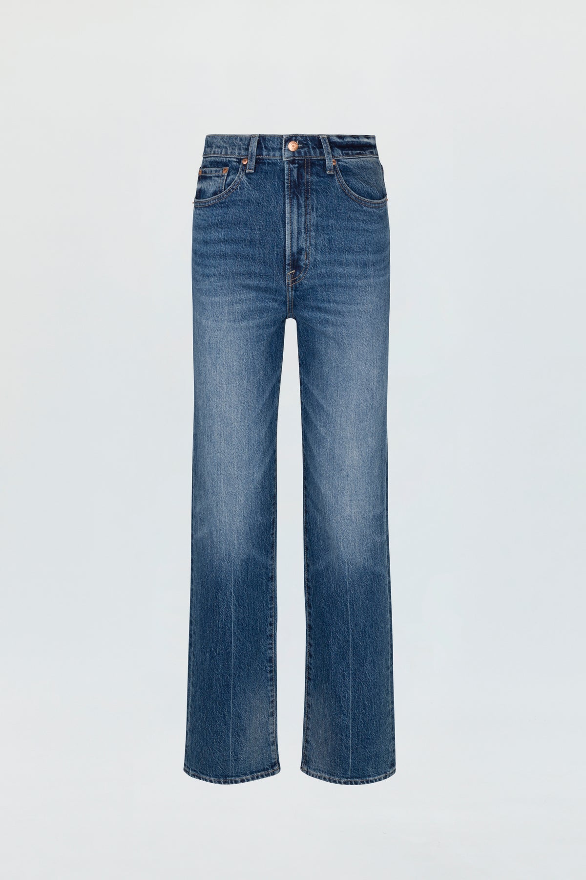 Cassie Super High Rise Straight Jean - Palladium