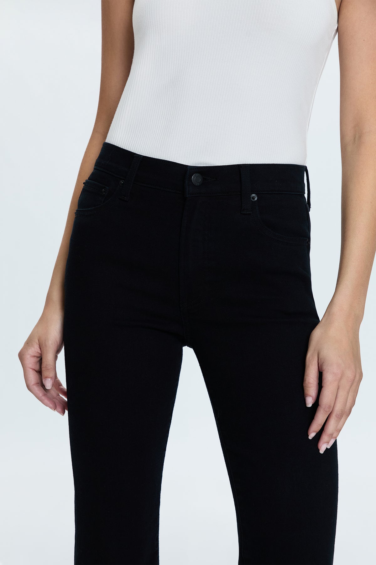 Kinsley Mid Rise Ultra Flare Jean - Black Ink