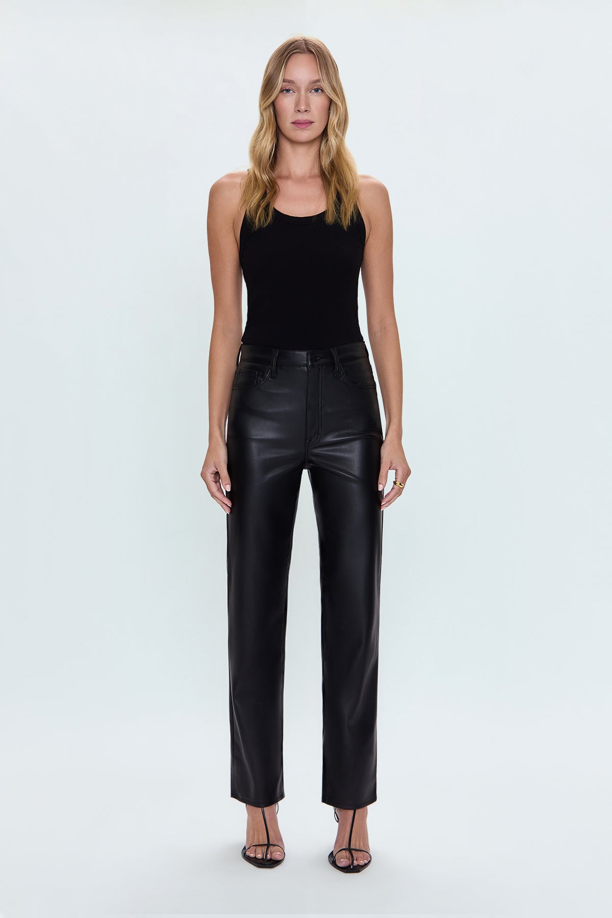 Cassie Super High Rise Straight - Slate Black