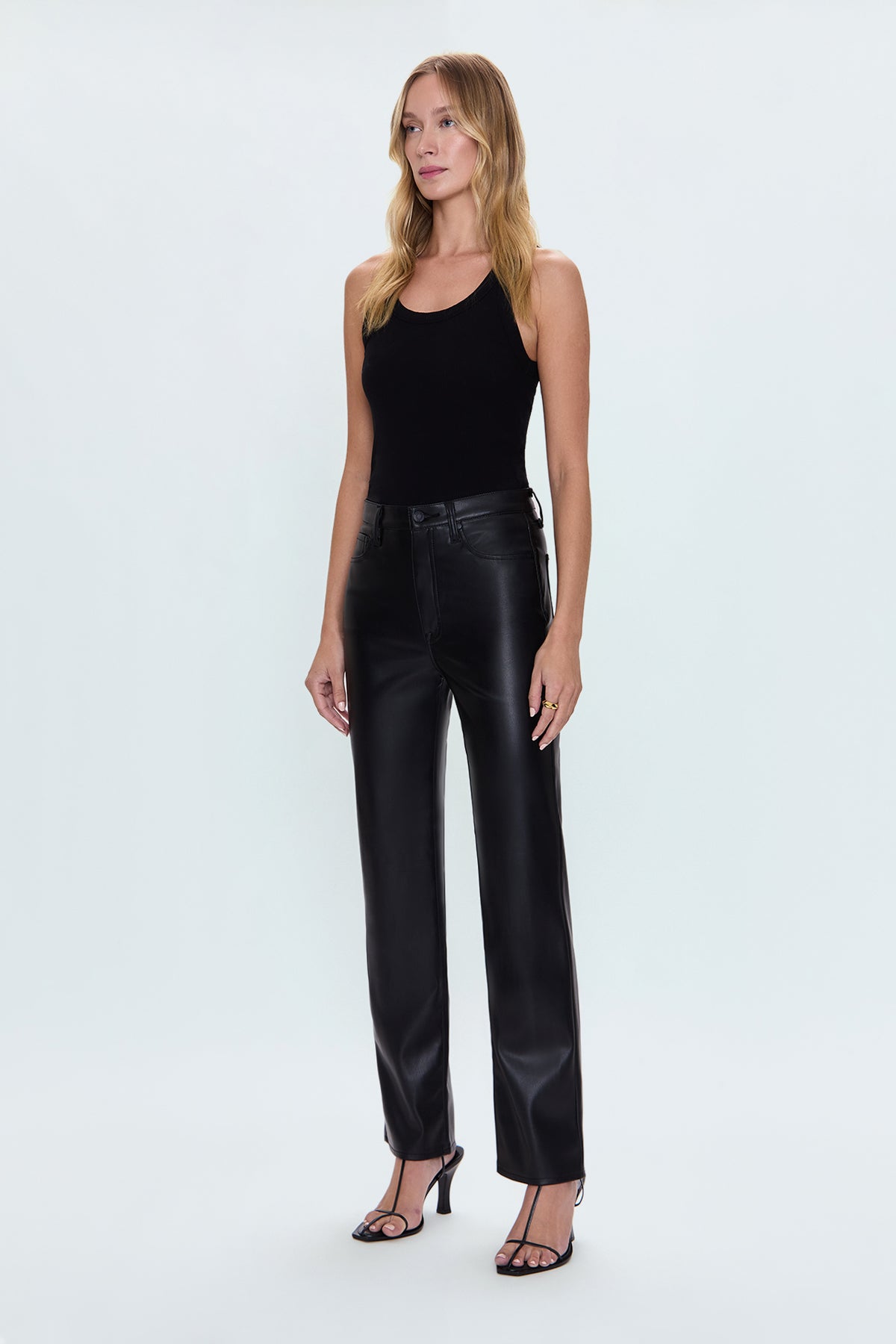 Cassie Super High Rise Straight - Slate Black