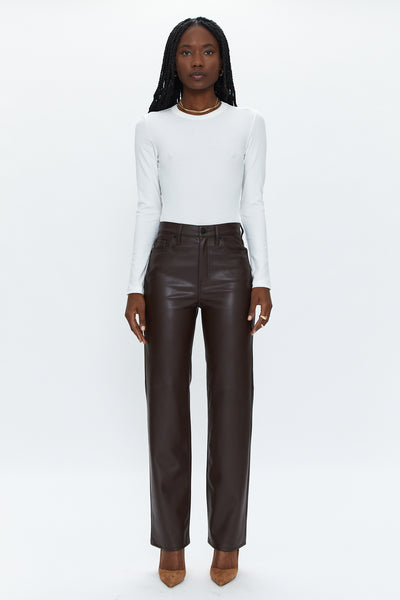 Zara Straight Leg Leather Pants | Zara, Straight leg, Clothes