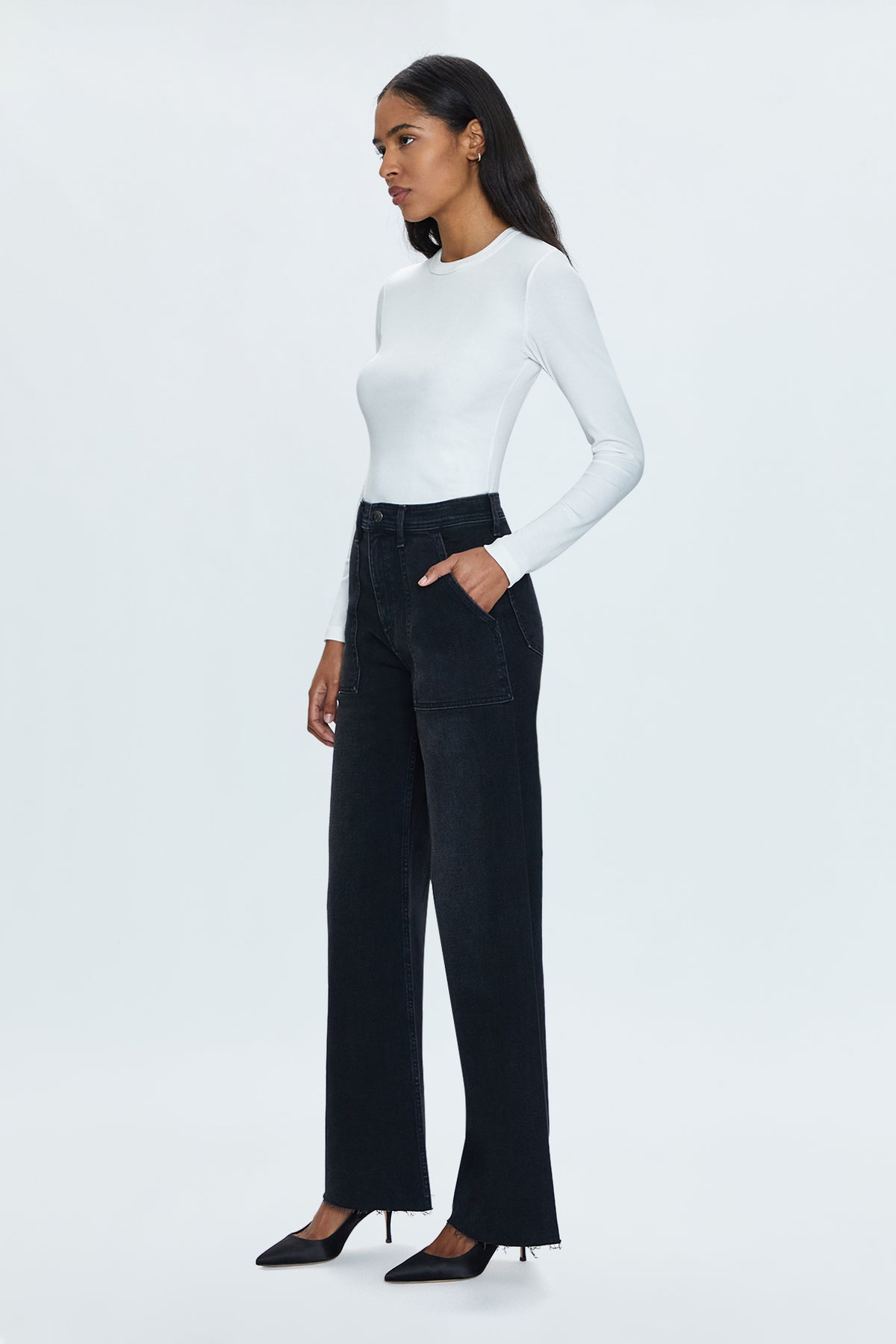 Penny High Rise Wide Jean -  Collins