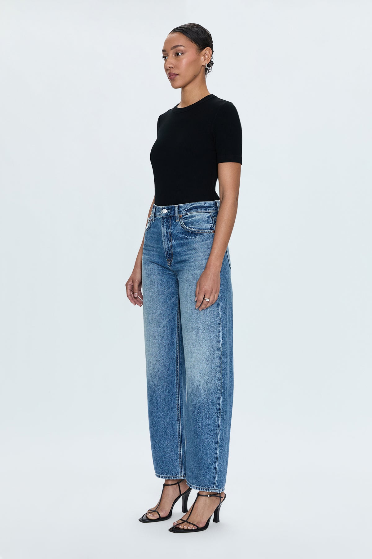 Wes High Rise Barrel Jean - Spectacle