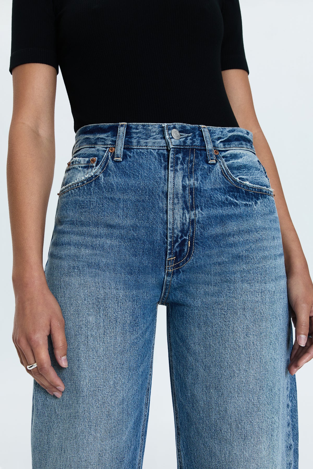 Wes High Rise Barrel Jean - Spectacle