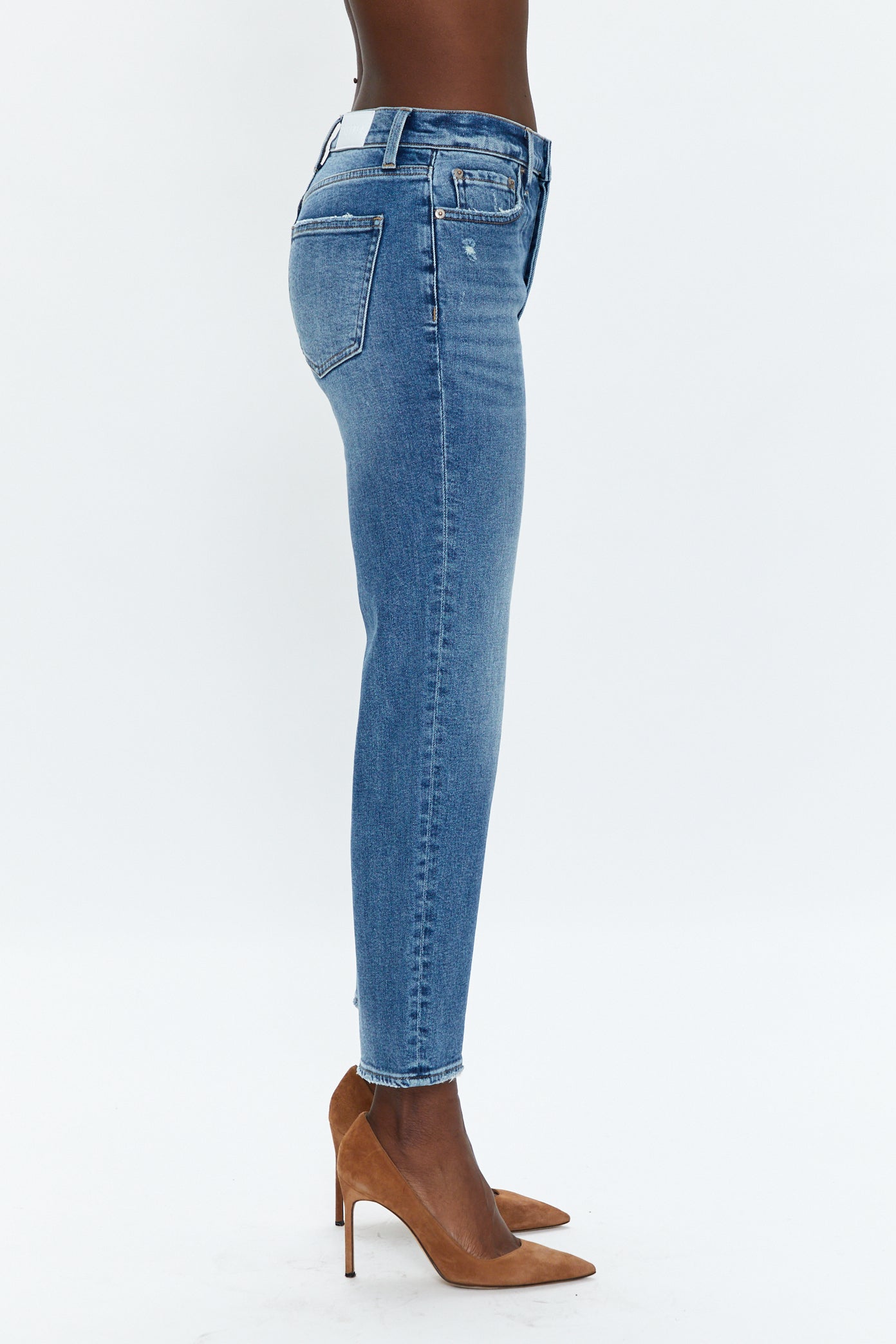 Charlie High Rise Classic – Ankle Vintage Denim - Pistola Straight Westminster