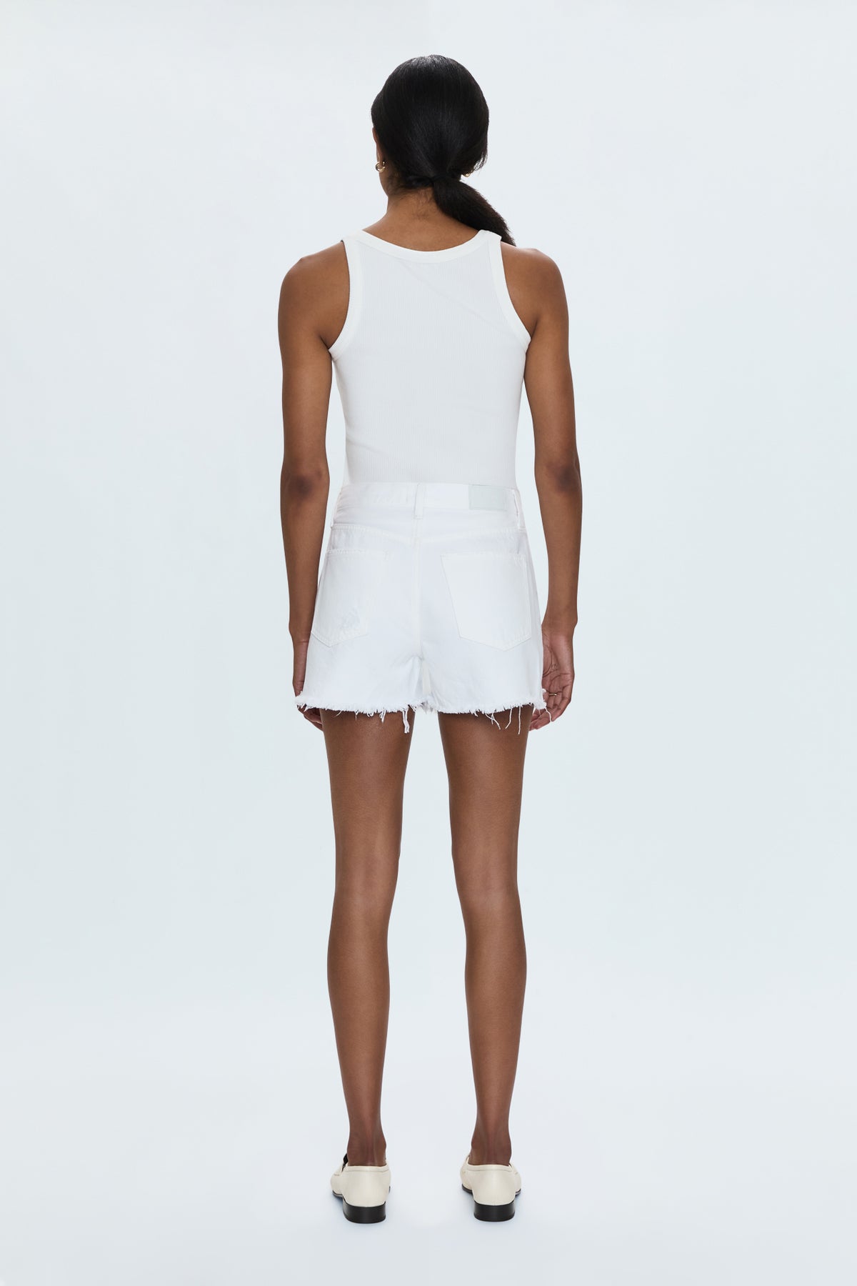 Nova High Rise Short - Luxe White Vintage