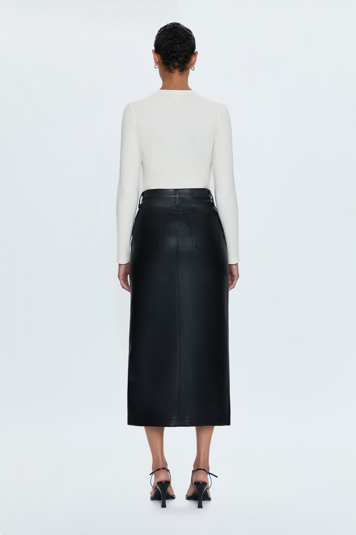 Alice Midi Skirt - Slate Black