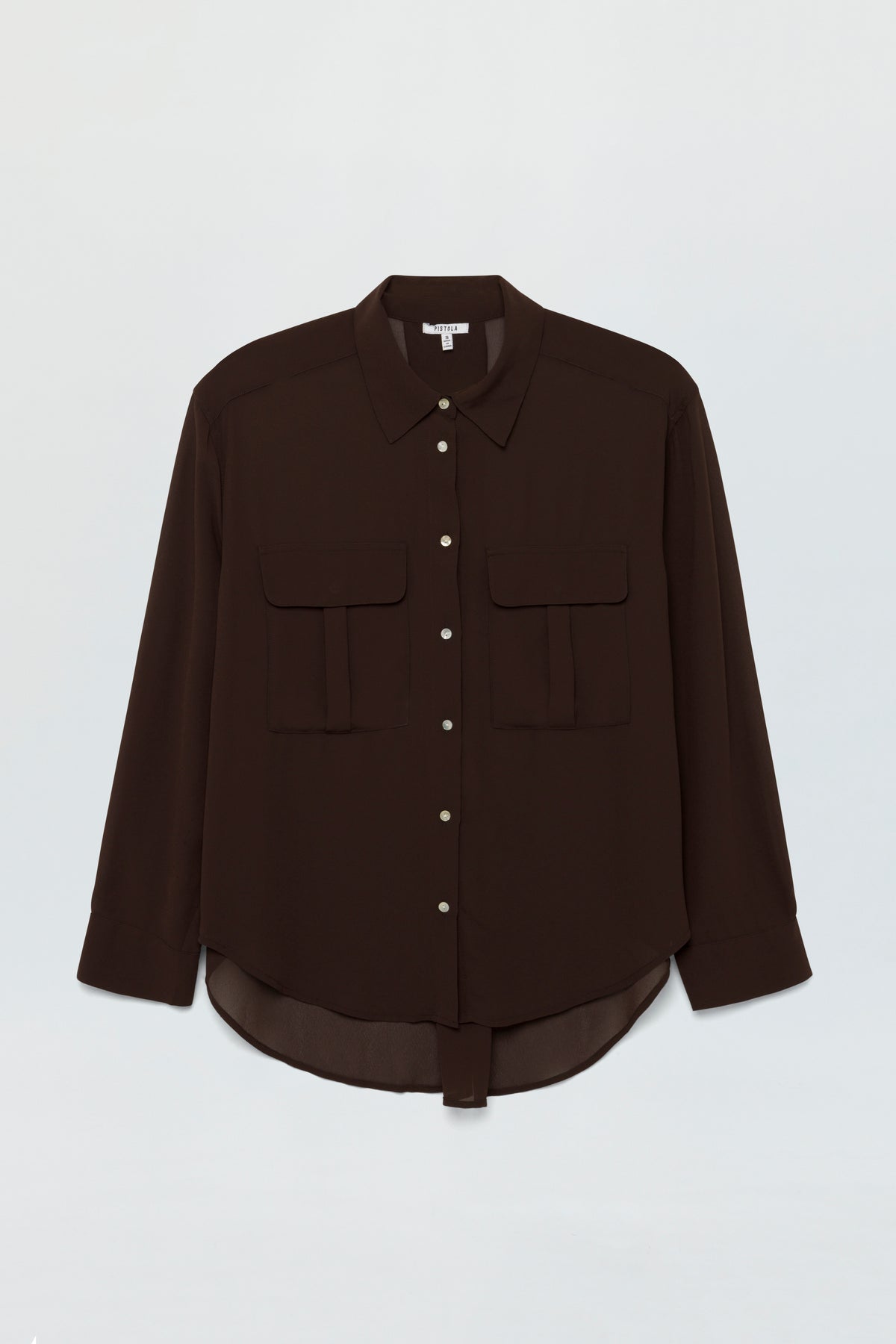 Reese Sheer Shirt - Dark Roast