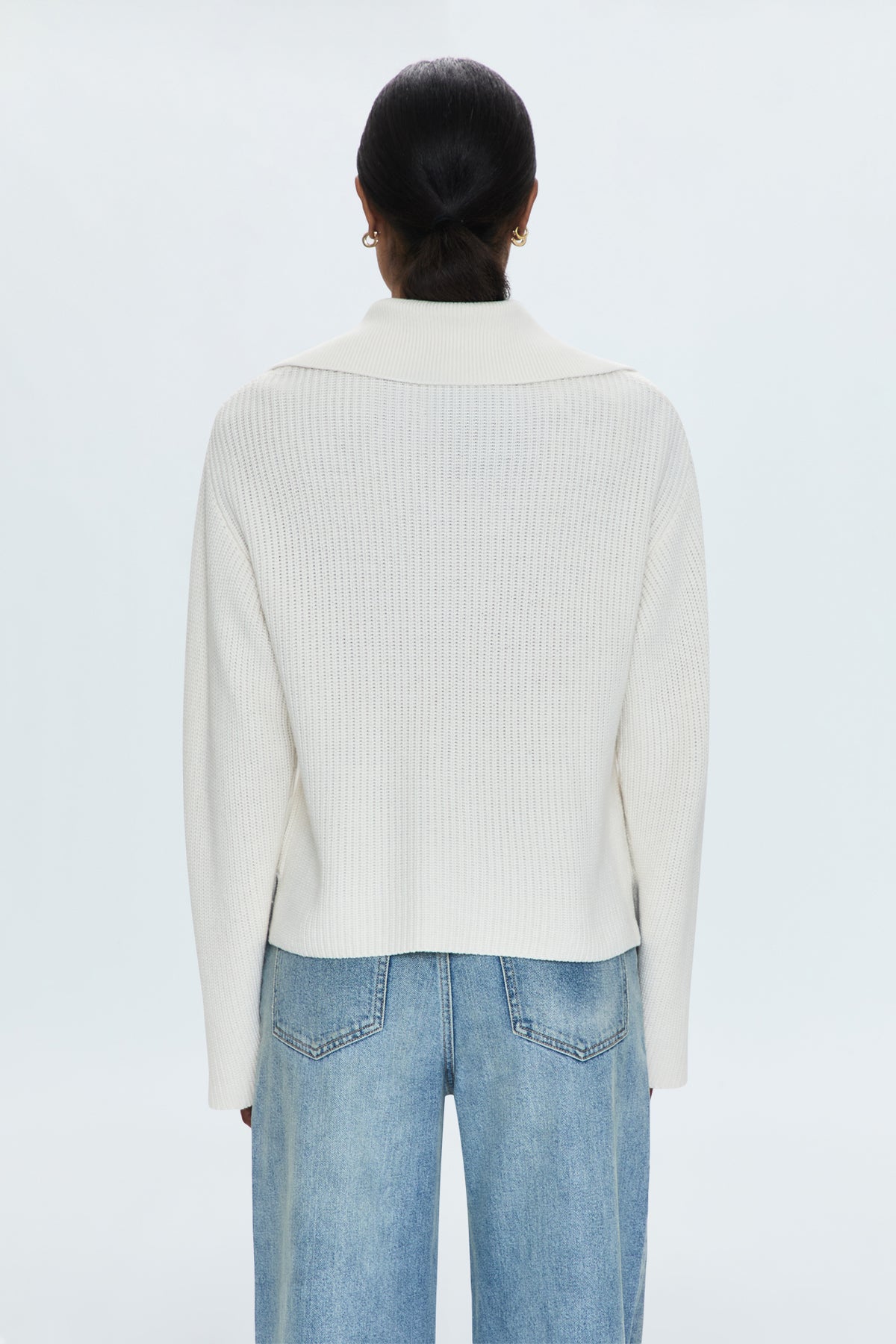 Darcy Big Collar Sweater - Shell