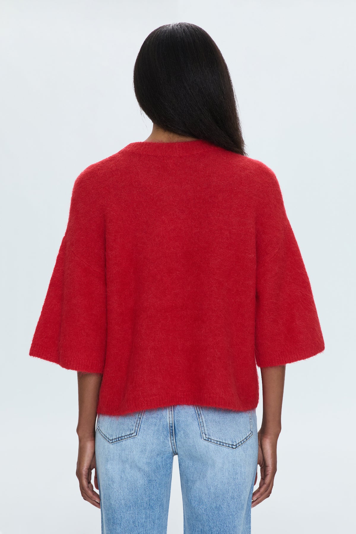 Micah Sweater Tee - Ruby