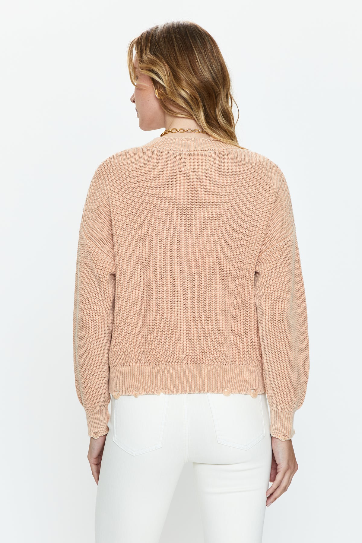 Eva Crew Neck Sweater - Sandwashed Tan