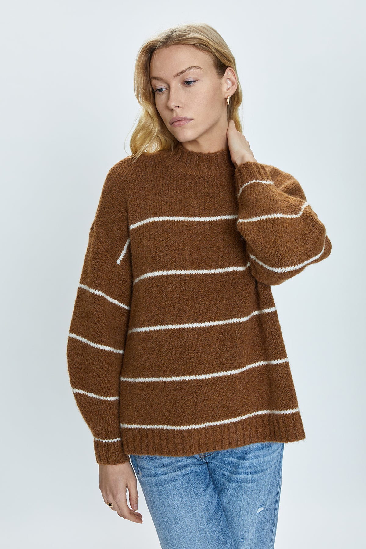 Carlen Sweater - Caramel Stripe