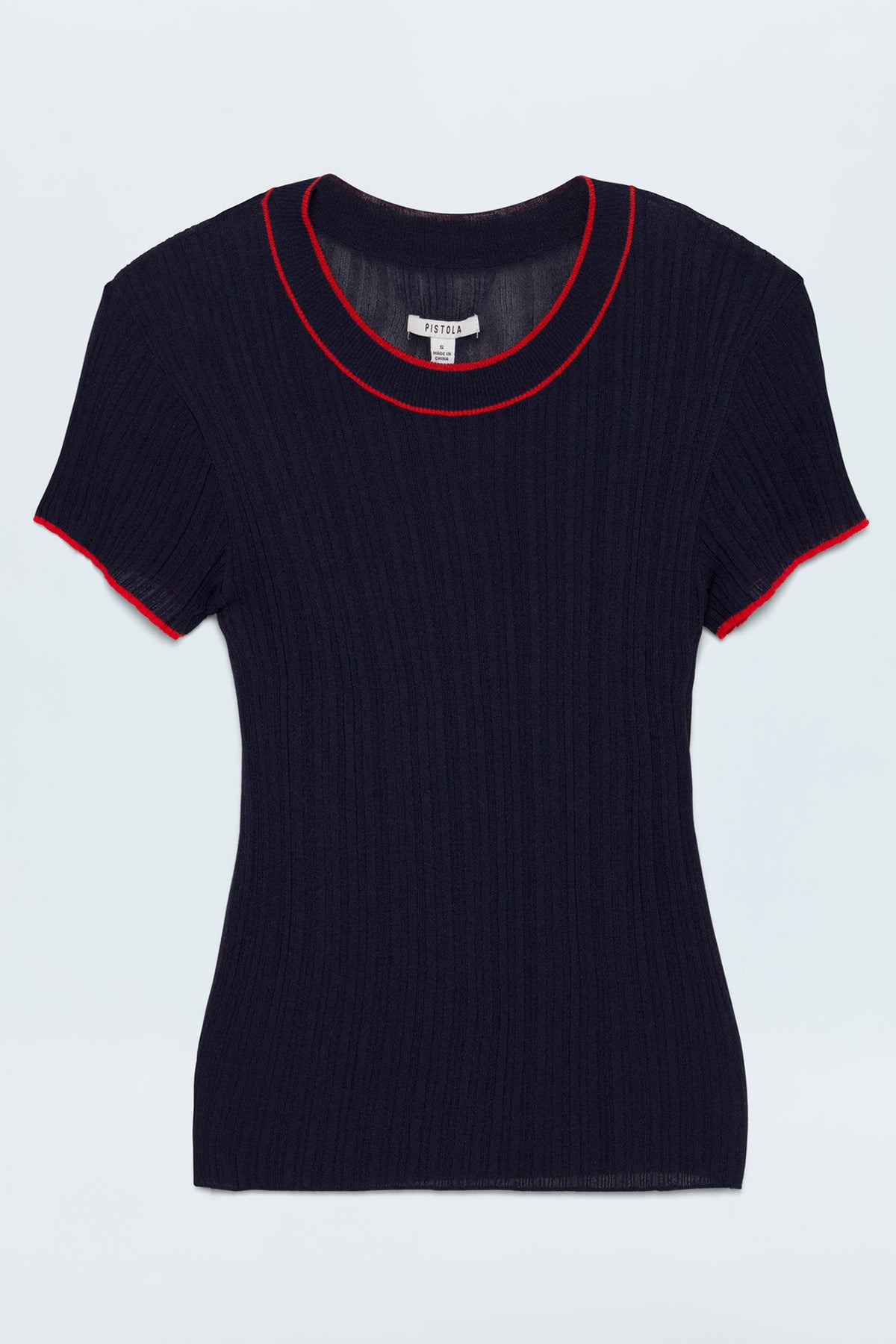 Romy Tee - Navy with Cherry