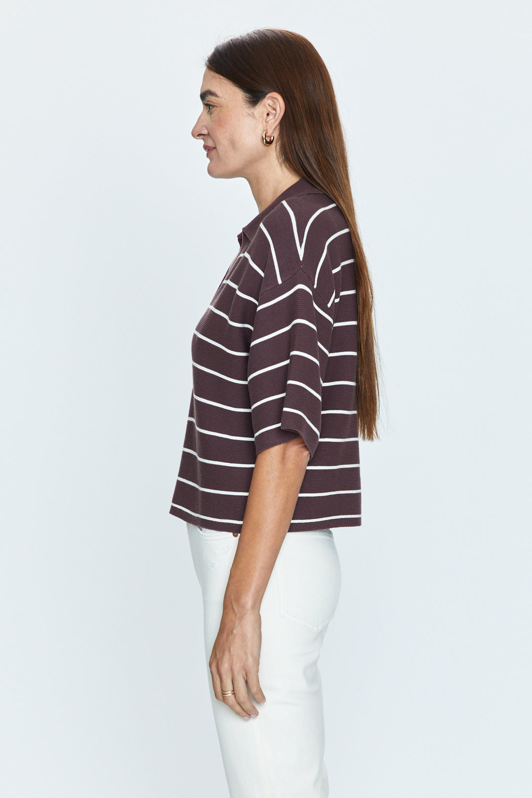 Marlow Polo - Mocha Stripe