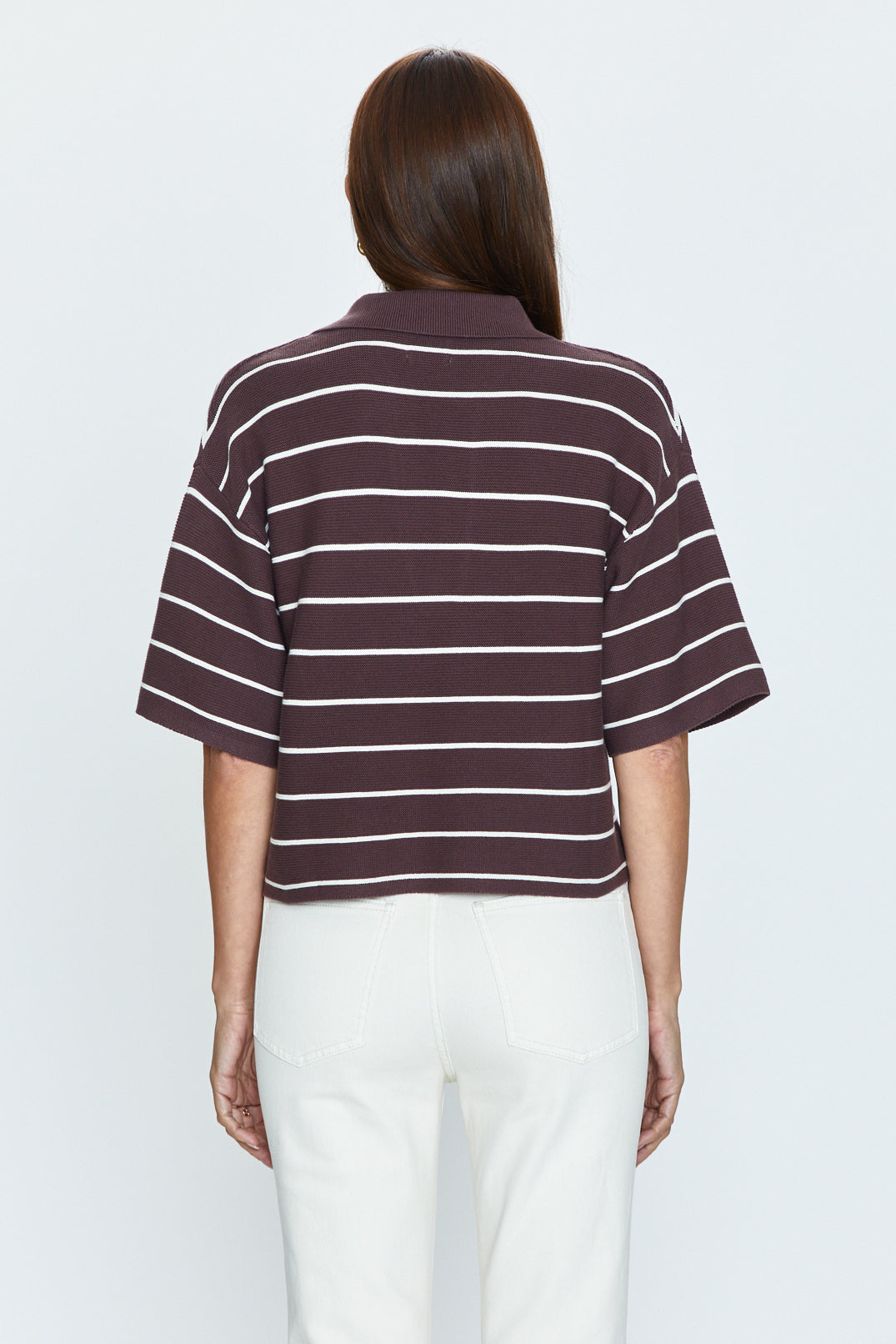 Marlow Polo - Mocha Stripe