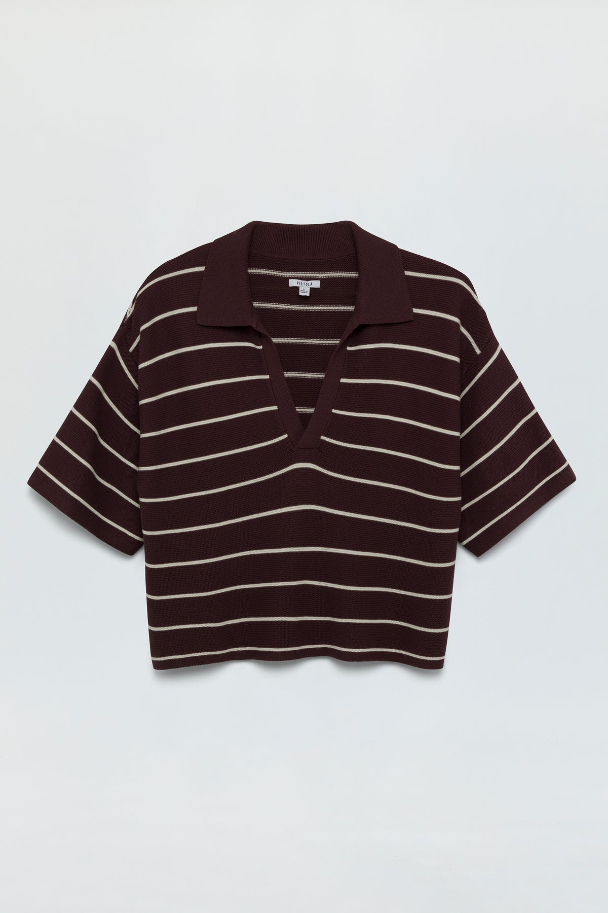 Marlow Polo - Mocha Stripe